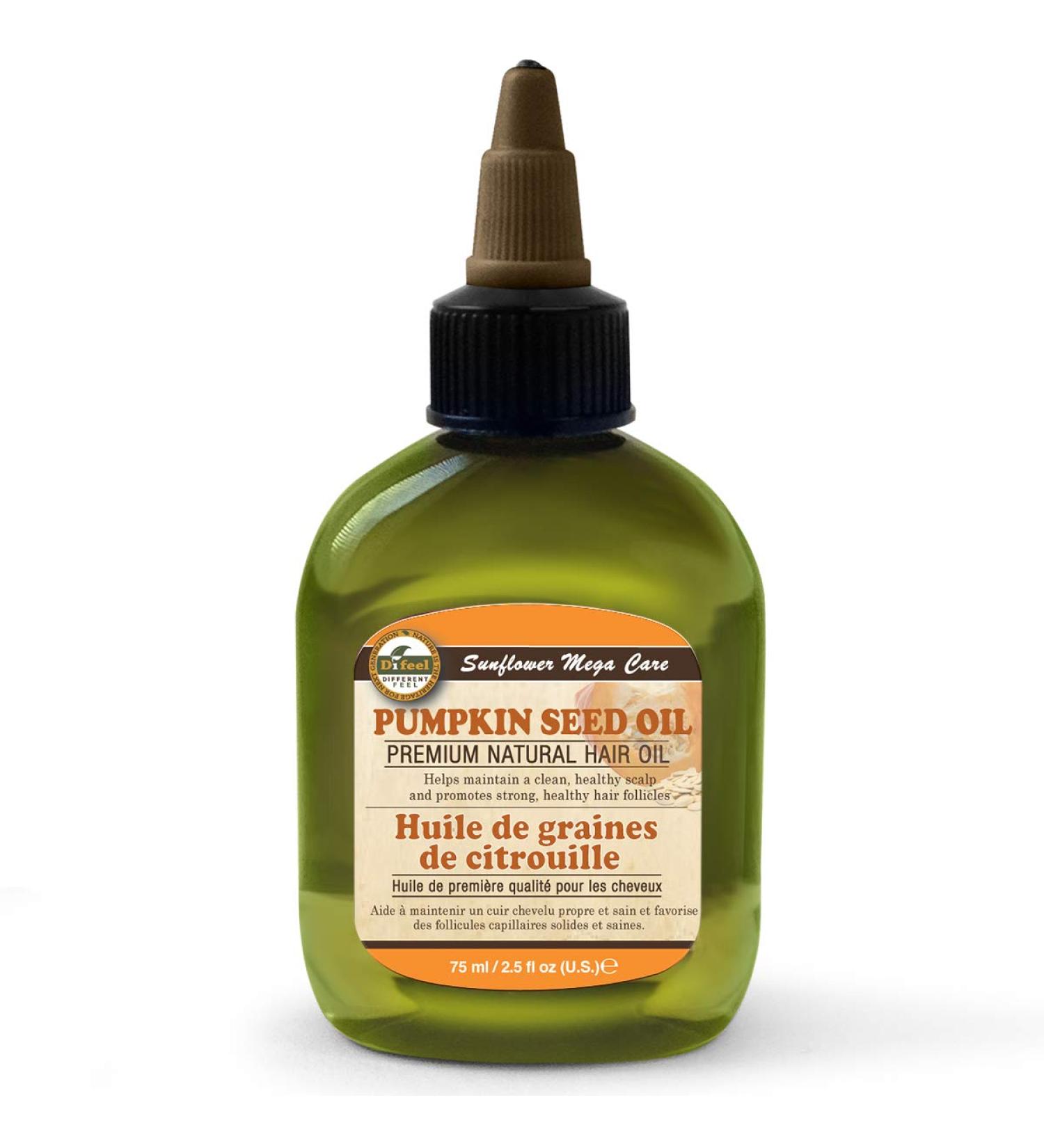 Difeel Premium Natural Hair Care Oil  Pumpkin  2.5 Oz