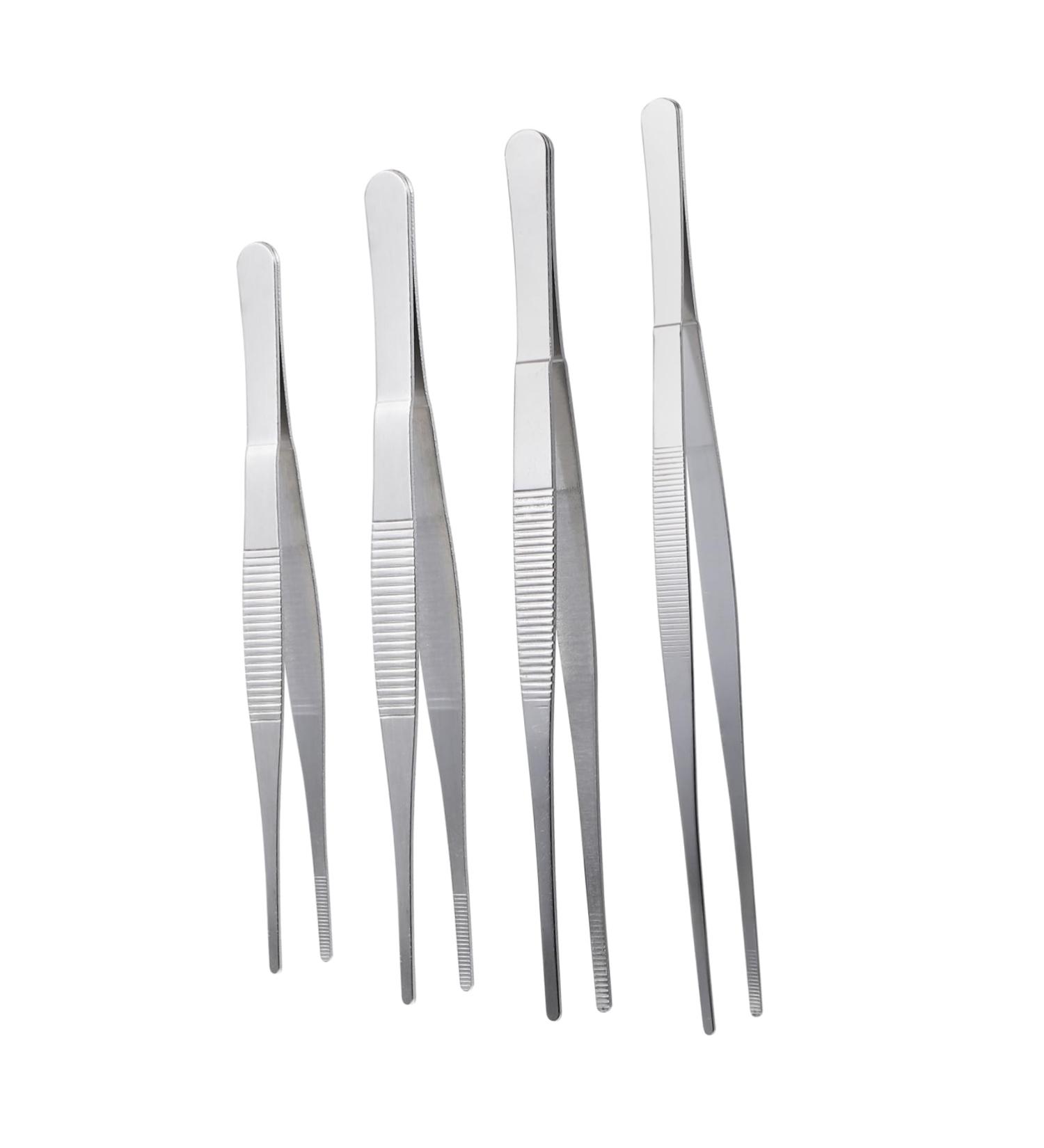 Solustre 4-Piece Dwarf Round Gun Tweezers Set | Precision Eyelash & Hair Removal Tweezers for Extensions | No Steel Design | Ideal for International Shipping - Buy Online on GoSupps.com
