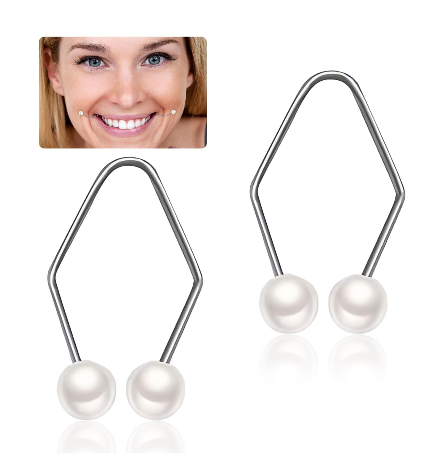 1 Pair Dimple Makers Facial Dimple Trainer Smile Exerciser Natural Dimple Trainer for Create a Beautiful Smile and Develop Natural Dimples Lift Beauty Tool - Buy Online on GoSupps.com