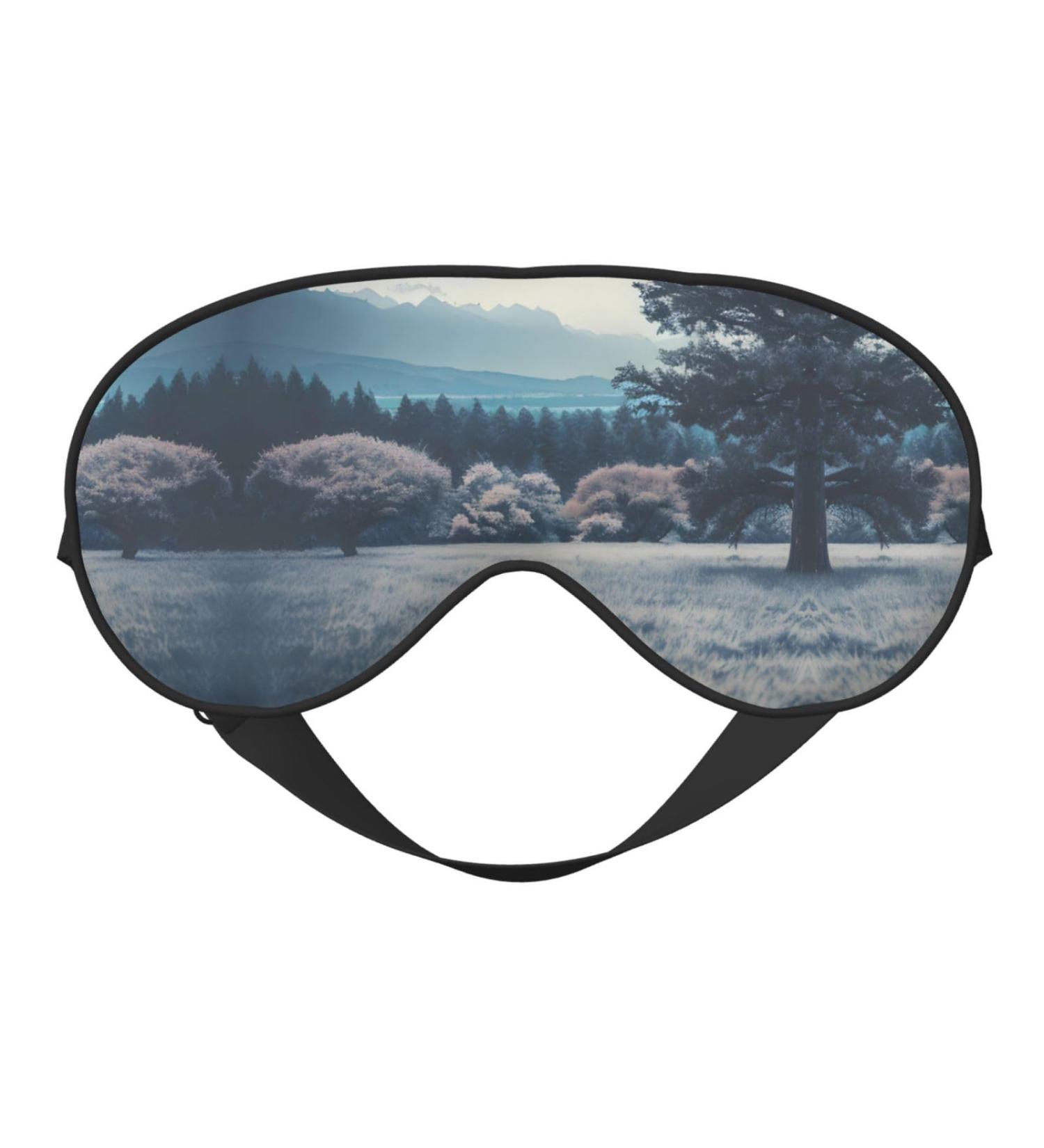 Landscape Trees Soft Sleep Eye Mask Female Breathable Eye Patch Perfect for Travel and Relaxation - Buy Online on GoSupps.com