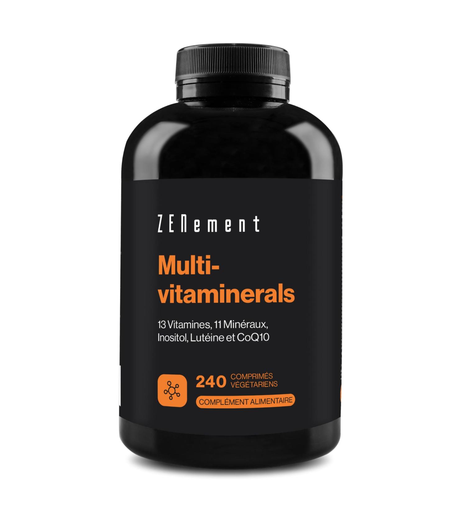 Multivitamins and Minerals 27 Nutrients Including Zinc Vitamins A B C D3 E K | High Absorption Complex Vitamins for Men and Women | 240 Tablets | Zenement - Buy Online on GoSupps.com