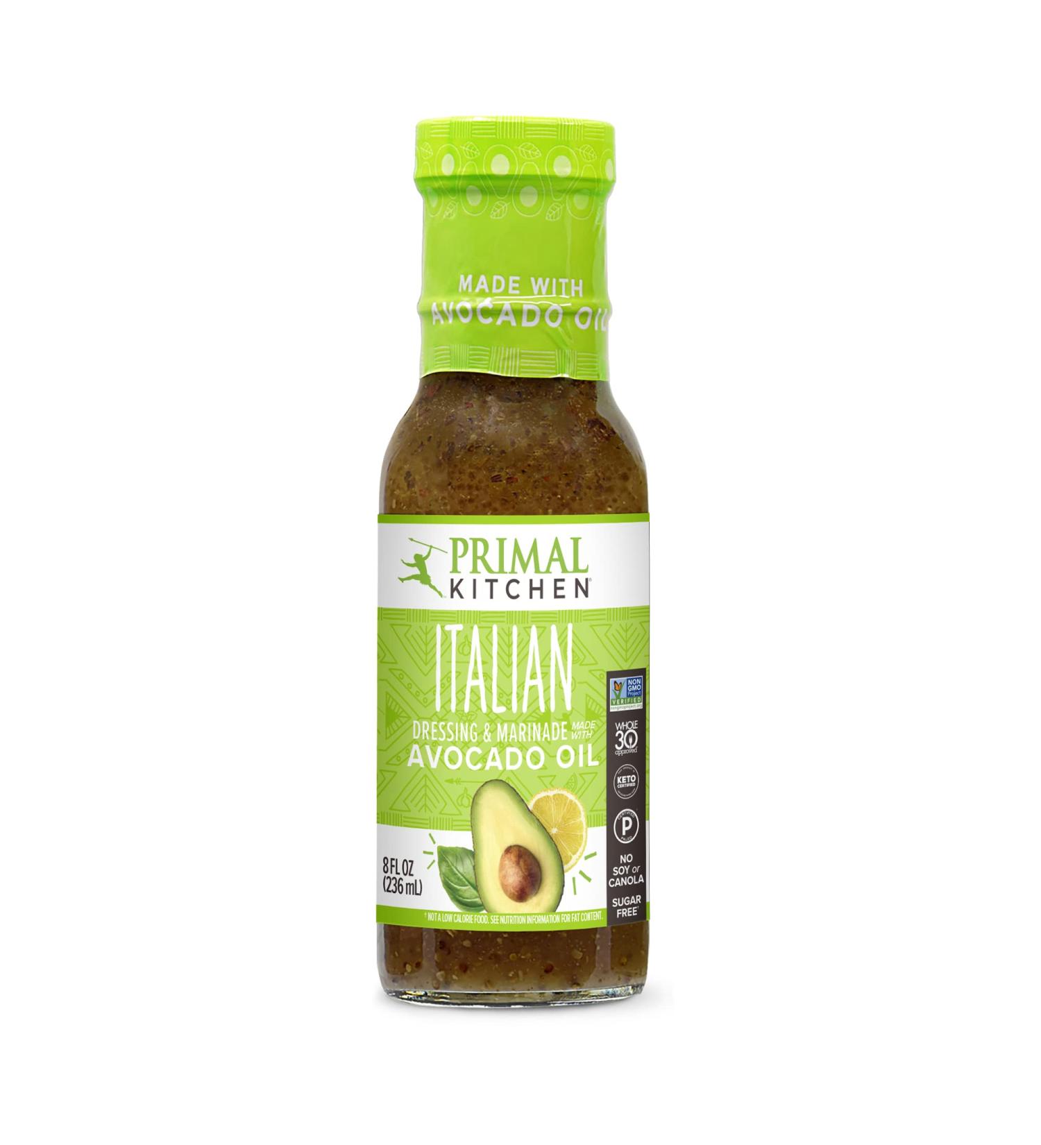Primal Kitchen - Gluten Free Avocado Oil Vinaigrette & Marinade Italian - 8 fl. oz. - Buy Online on GoSupps.com