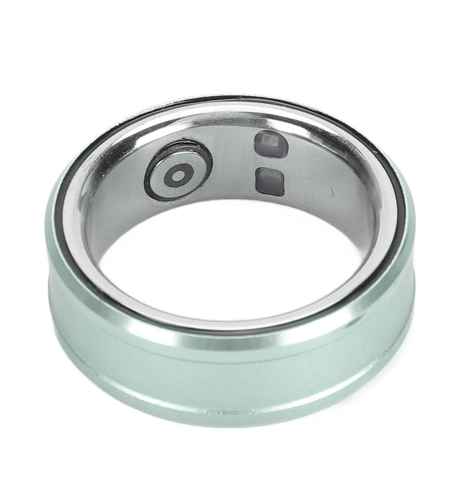 Smart Ring Stainless Steel Health Tracer Ring APP Data Synchronization Remote Camera Control for Steps Counting (23) 20 Silver