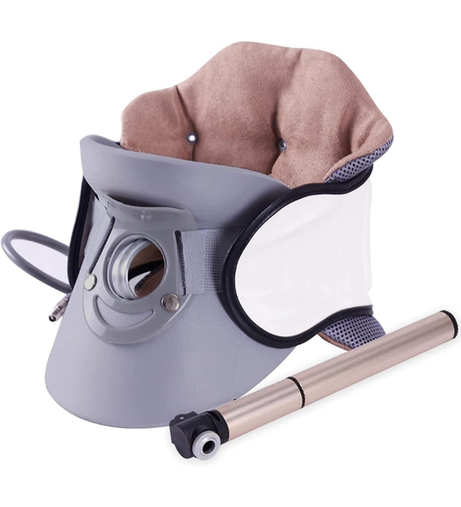 Ininosnp Cervical Neck Traction Device - 360 Spine Alignment Support | Multidimensional Airbag Compression | Home Use Neck Support (White) - Buy Online on GoSupps.com