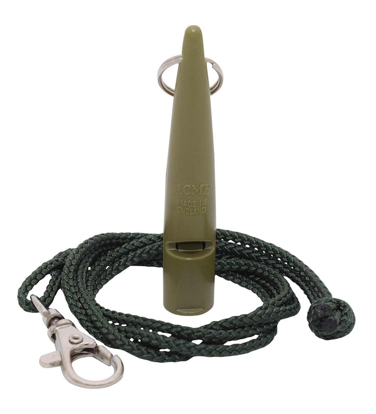 ACME Dog Whistle No. 211.5 | FREE Whistle Band | Original from England | Loud & Far-Reaching (Olive Drap) - Shop Internationally - Buy Online on GoSupps.com