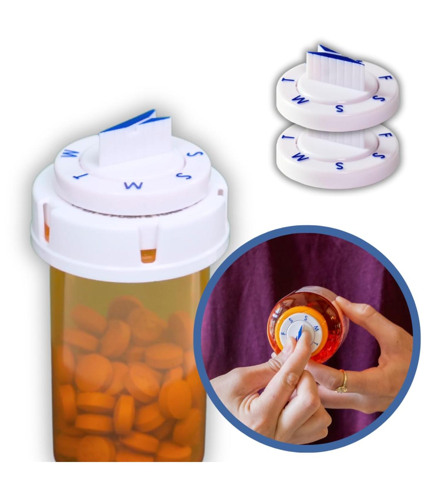 Twistwise Once Daily Dosage Tracking Dial - Two Pack for Easy Medication Management | Perfect for International Shipping - Buy Online on GoSupps.com