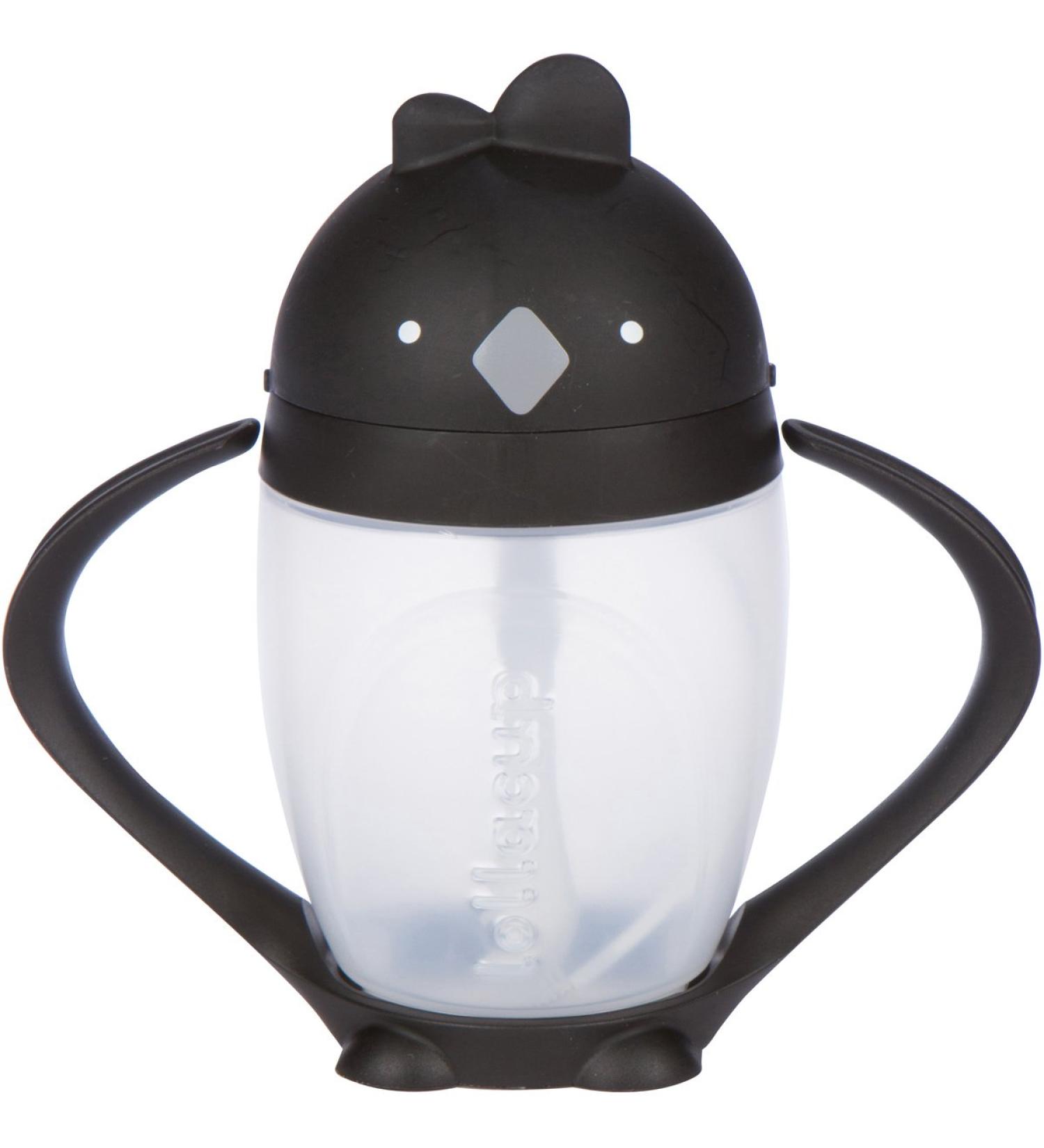 Lollaland Weighted Straw Sippy Cup | Lollacup - Best Sippy Cup for Toddlers | Shark Tank Product | Bottle Transition Cup for Baby and Toddler - Black - Buy Online on GoSupps.com