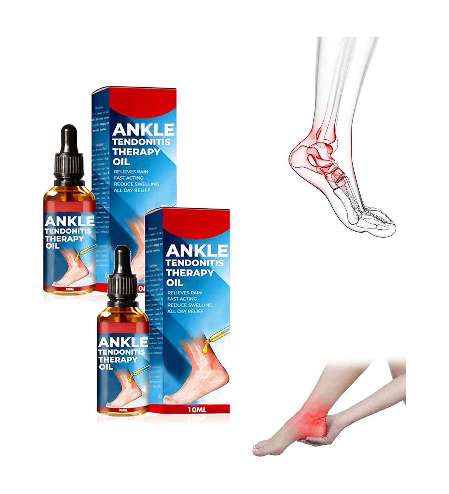 German Ankle Tendonitis Therapy Oil - Natural Muscle Massage Oil for Joint Relief (2PC) - Buy Online on GoSupps.com