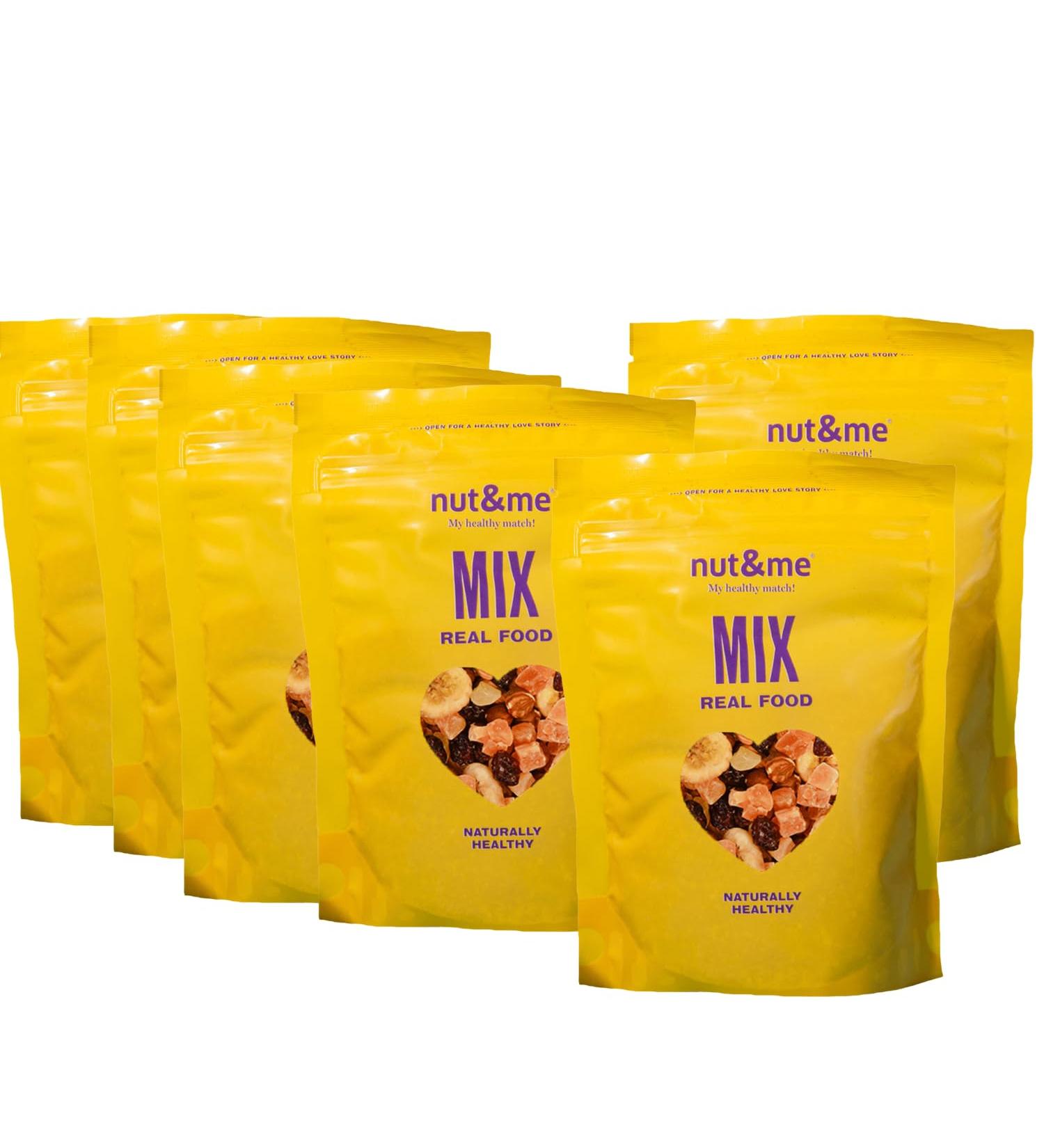 Tropical Dried Fruit Mix 900g nut&me | Gluten Free | Vegan | Premium Quality | Rich in Protein and Fibre | Keto | Pack 6 x 150 g - Buy Online on GoSupps.com