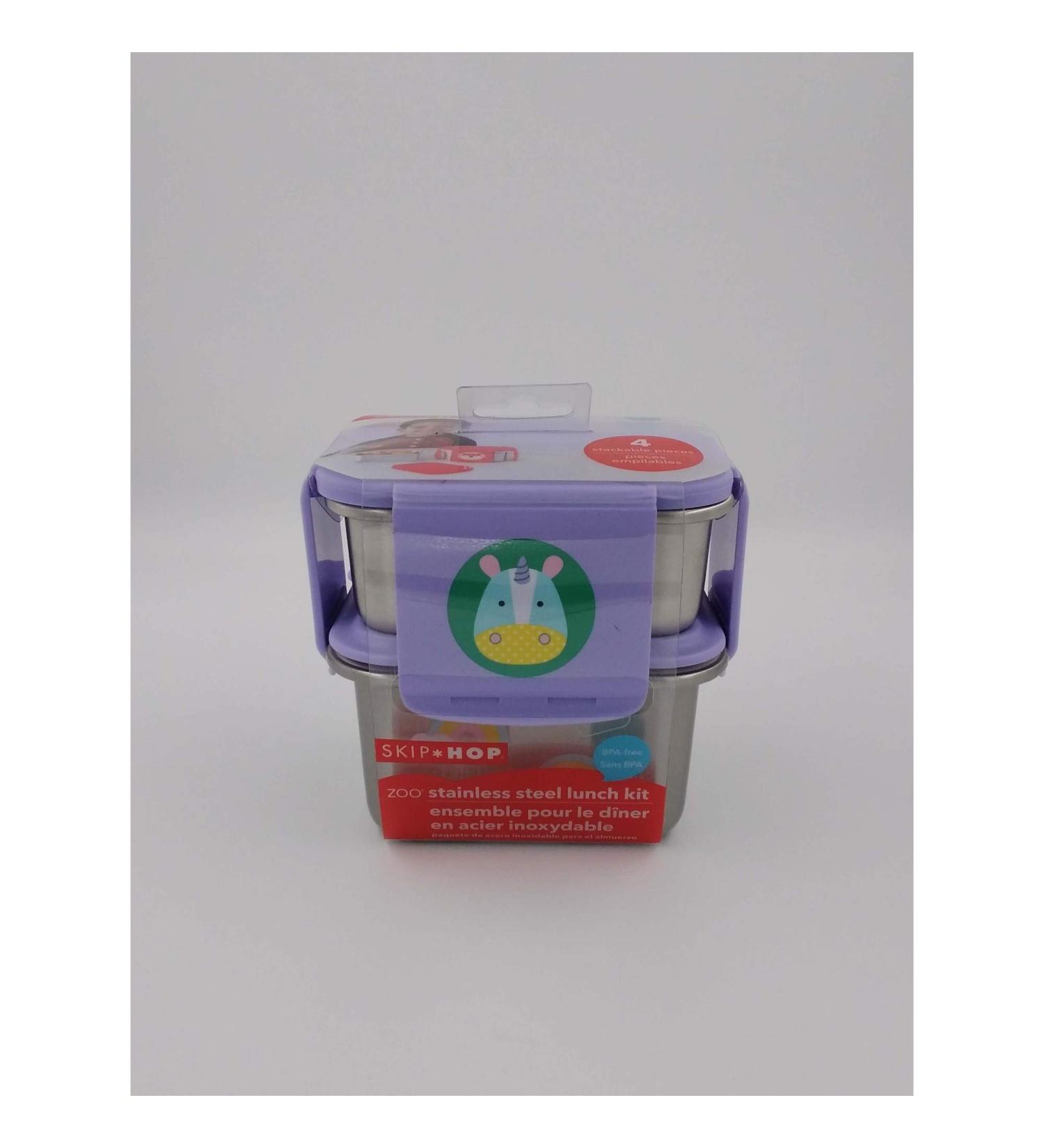 Skip Hop Zoo Stainless Steel Lunch Kit - Unicorn - Buy Online on GoSupps.com