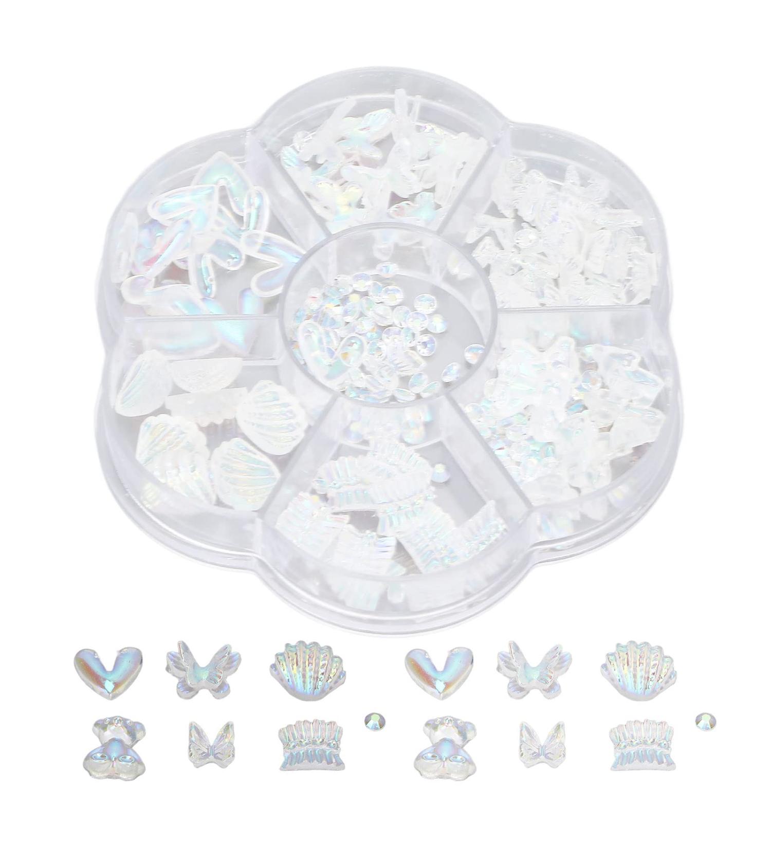 Glitter nail decoration cute and charming and bright decoration on nails decorated with various styles for the home - Buy Online on GoSupps.com