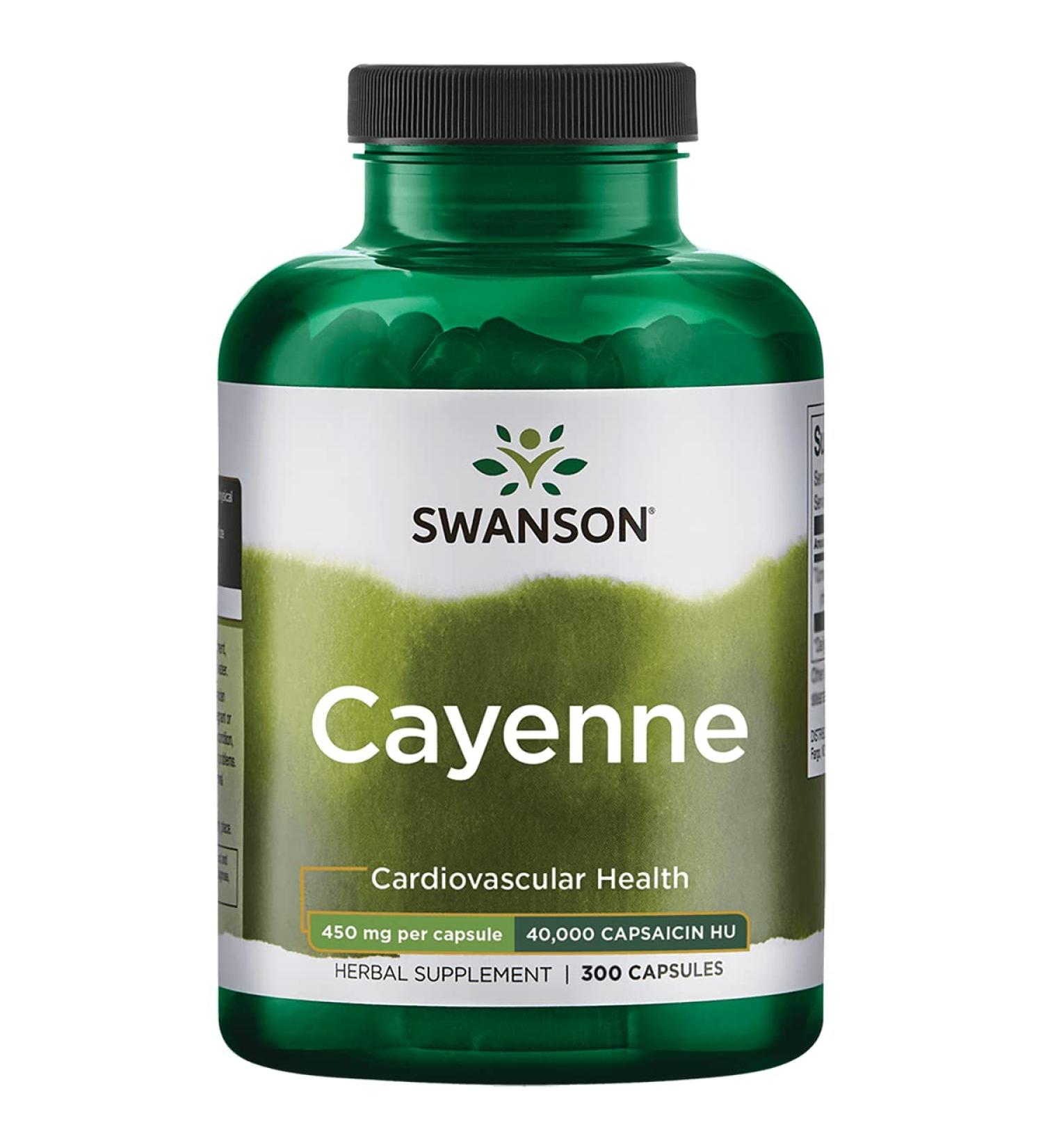 Swanson Cayenne Capsules - Digestion, Circulation & Metabolism Support - Buy Online on GoSupps.com
