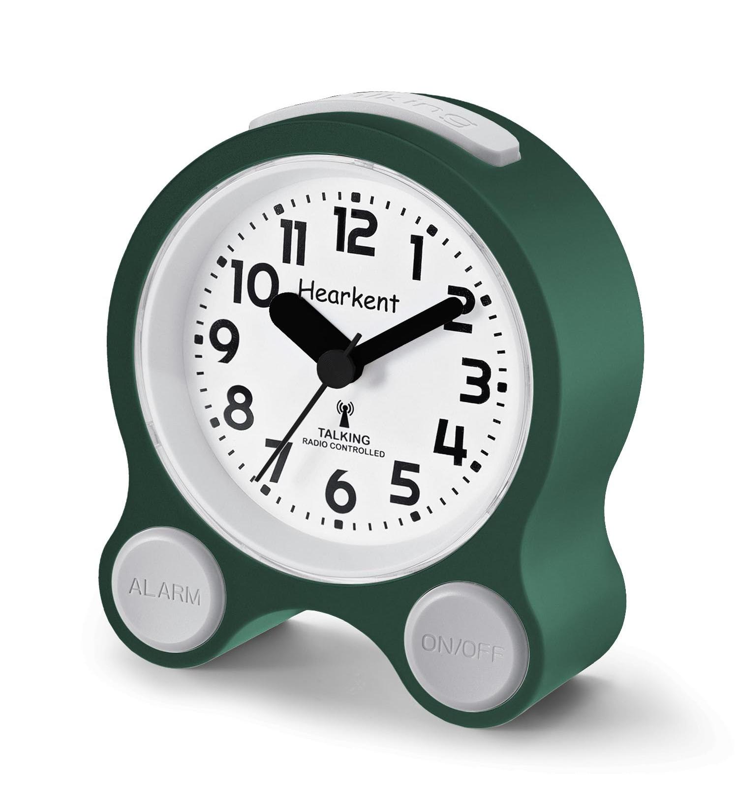Hearcent Speaking Alarm Clock for Blind & Visually Impaired - German Voice Background Lighting 5 Alarms - Ideal for Seniors (Green) - Buy Online on GoSupps.com