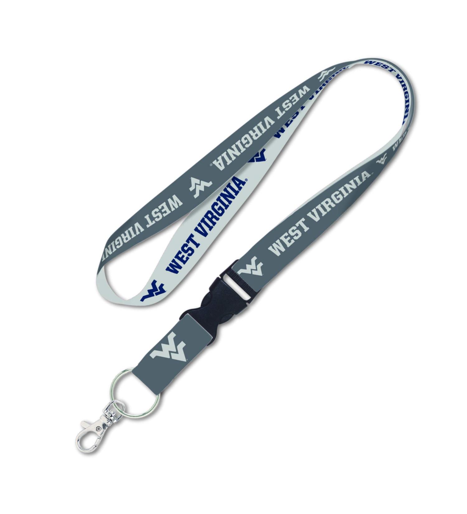 West Virginia University Lanyard - Mountaineer NCAA College Keystrap