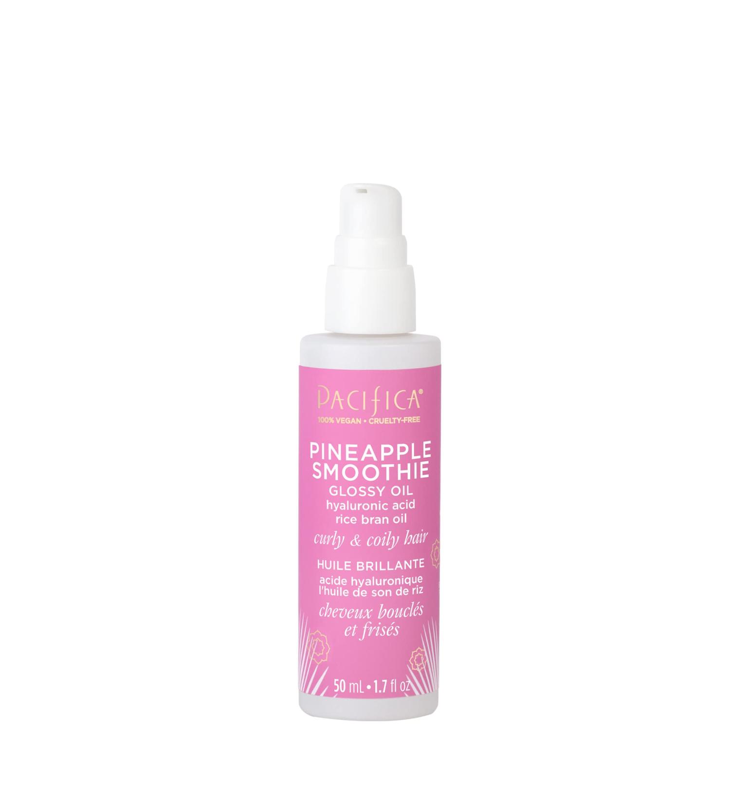 Pacifica Beauty Pineapple Curls Smoothie Glossy Oil - Hydrating Treatment for Dry Curls | Vegan & Cruelty-Free - Buy Online on GoSupps.com