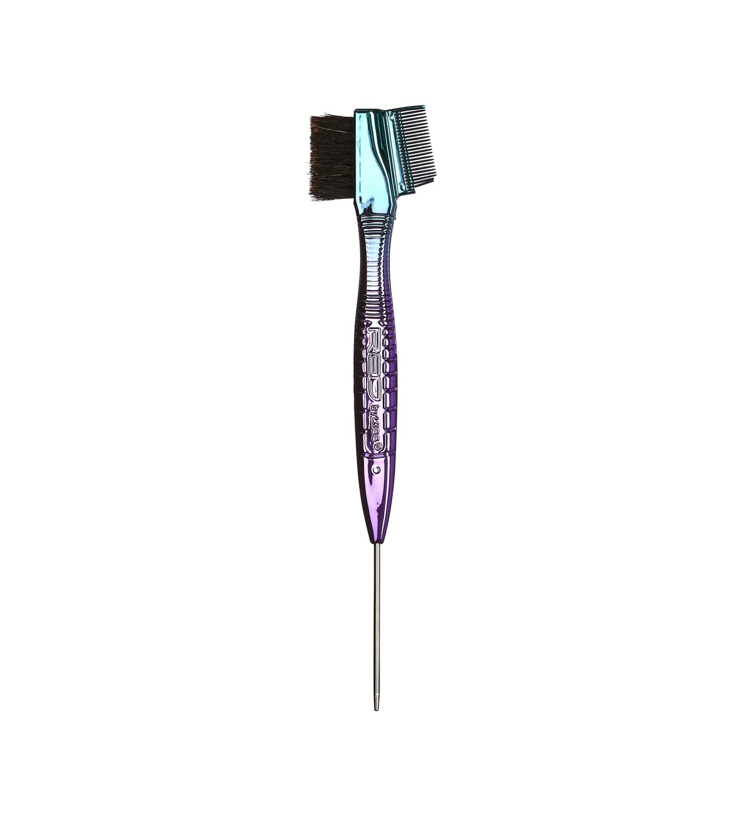 RED by Kiss Chrome Edge Bacteria Free Sterilized Boar Bristles Hair Styling Brush Comb Pin Tail - Buy Online on GoSupps.com