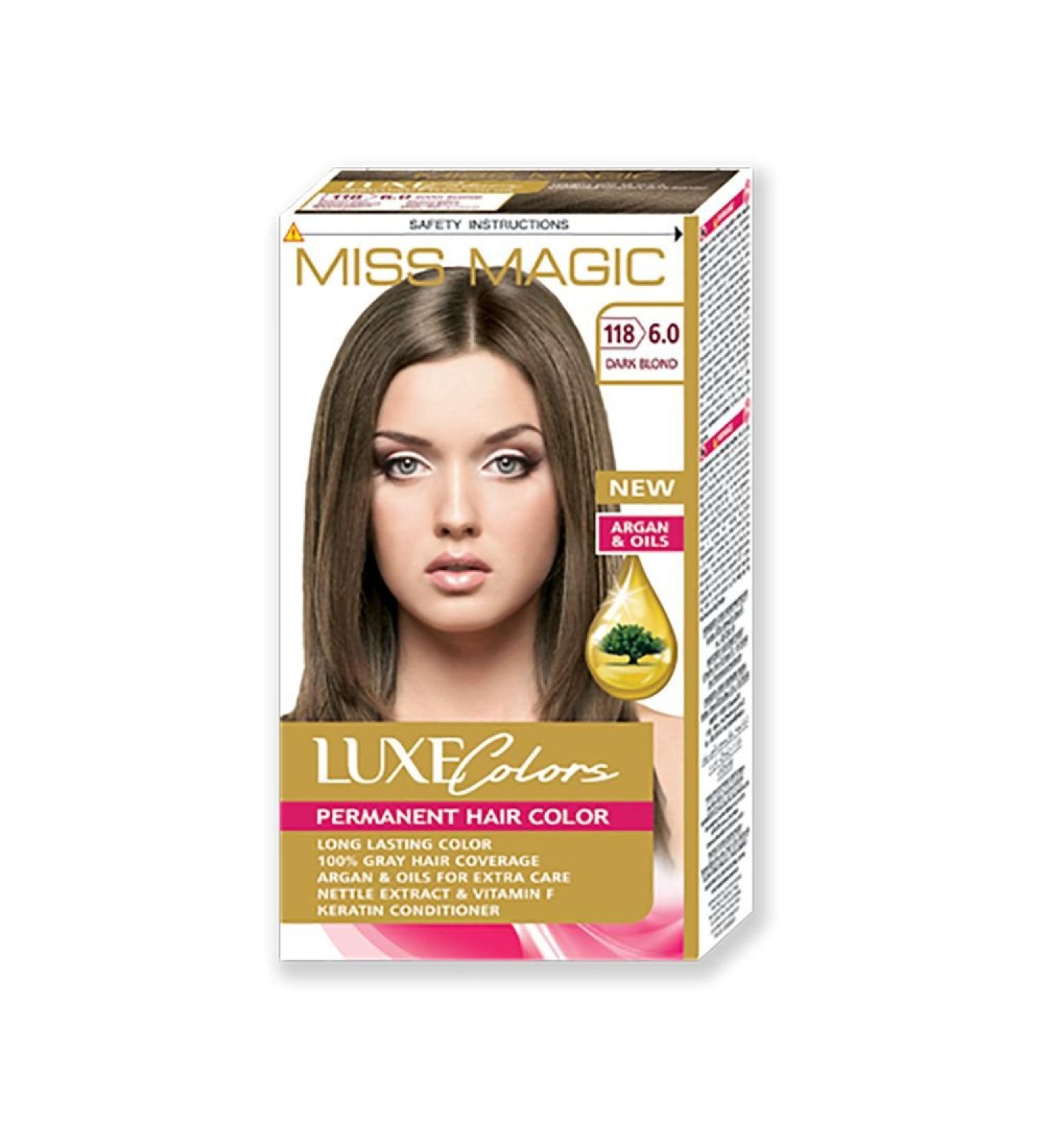 HAIR DYE MISS MAGIC DARK BLONDE DYE HAIR COLOUR WITH ARGAN