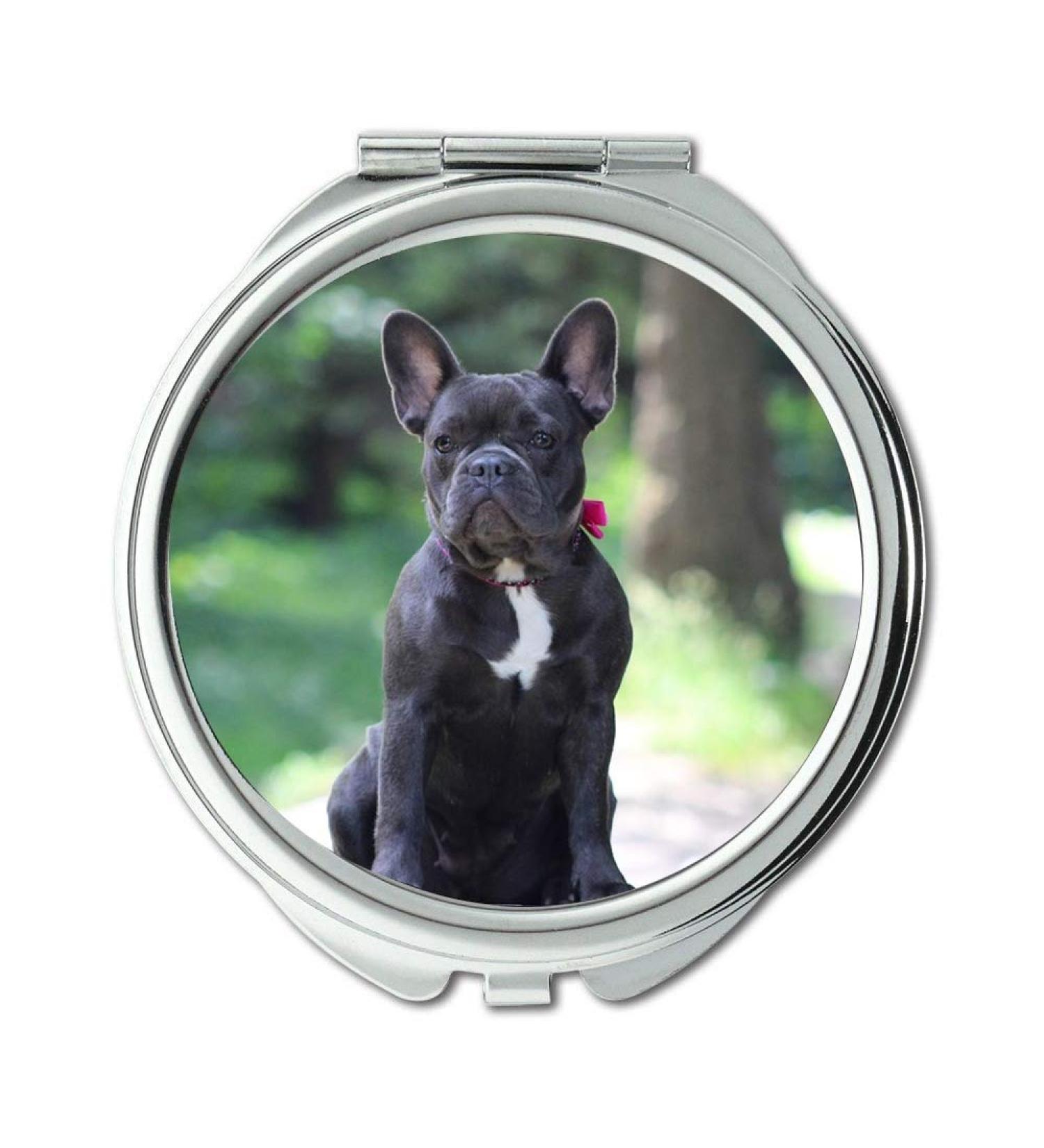 Mirror Travel Mirror French Bulldog Dog Bulldog Animal Pocket Mirror portable mirror - Buy Online on GoSupps.com