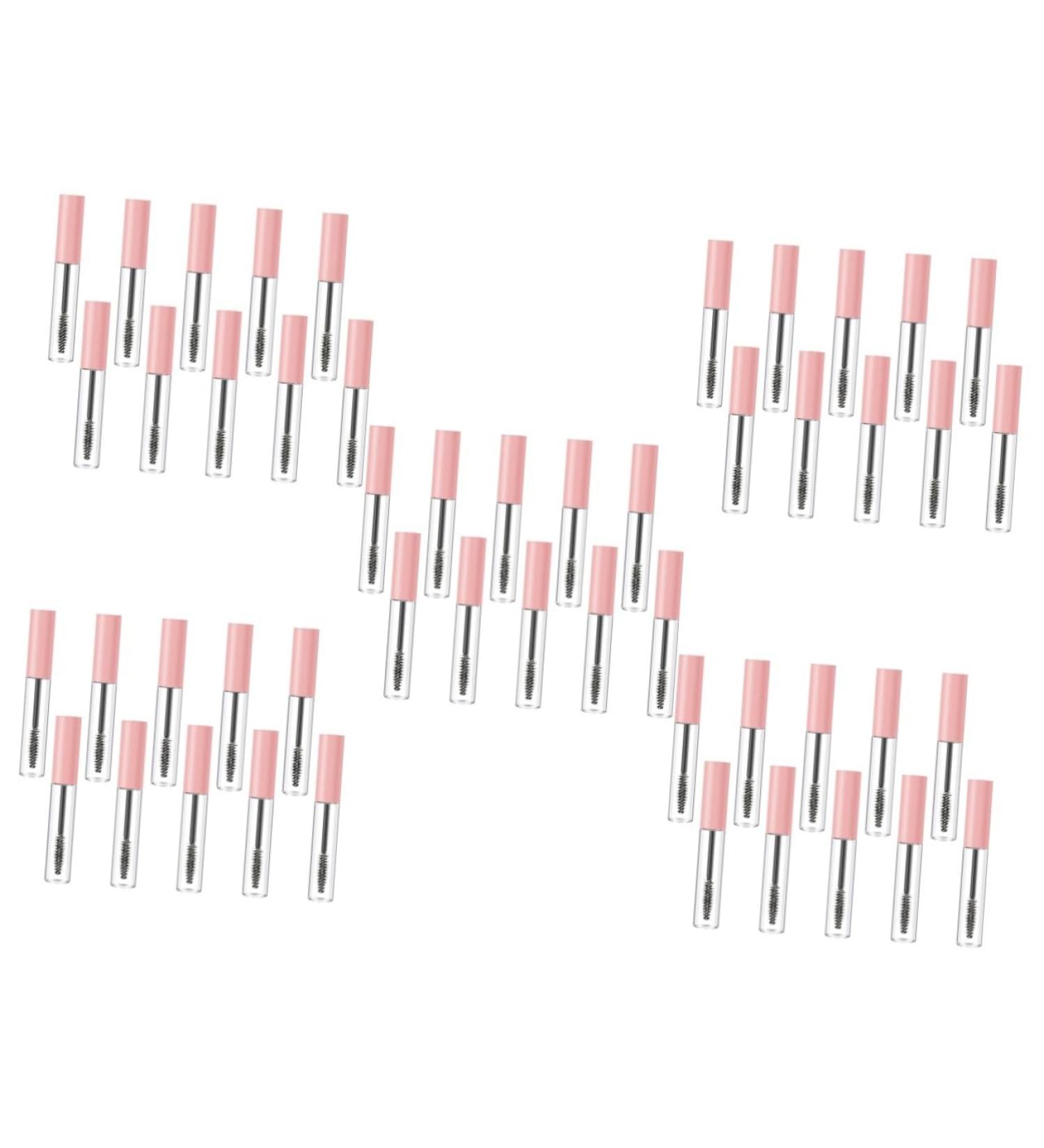 FOMIYES 50 Pcs Mascara Empty Tube DIY Mascara Bottle Empty Eyeliner Tube Refillable Eyelash Tube DIY Mascara Tube Empty Mascara Tube Refillable Tubes Eyelash Cream Tube Mascara Wand 1 g (Pack of 1) Pinkx5pcs - Buy Online on GoSupps.com