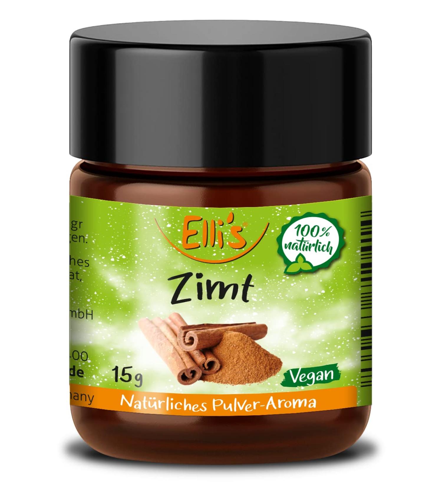 Elli's Aromas Cinnamon Natural Powder - 100% Vegan Food Aroma Concentrate for Baking & Cooking | 10g - Buy Online on GoSupps.com