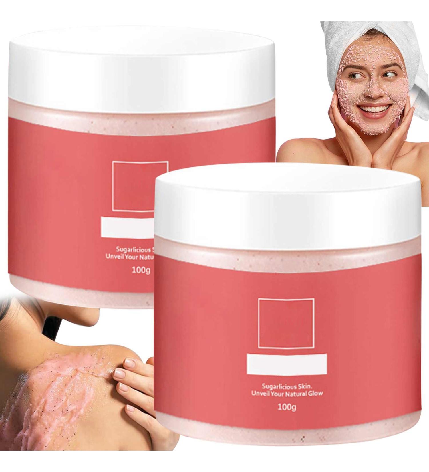 Az car Glow Exfoliator 2pcs Sugar Facial Scrub Facial Scrub for Smoother Skin Glow Exfoliator Body Scrub for Women Gently Exfoliates & Moisturizer Exfoliate and Rejuvenate the Skin on the Face - Buy Online on GoSupps.com