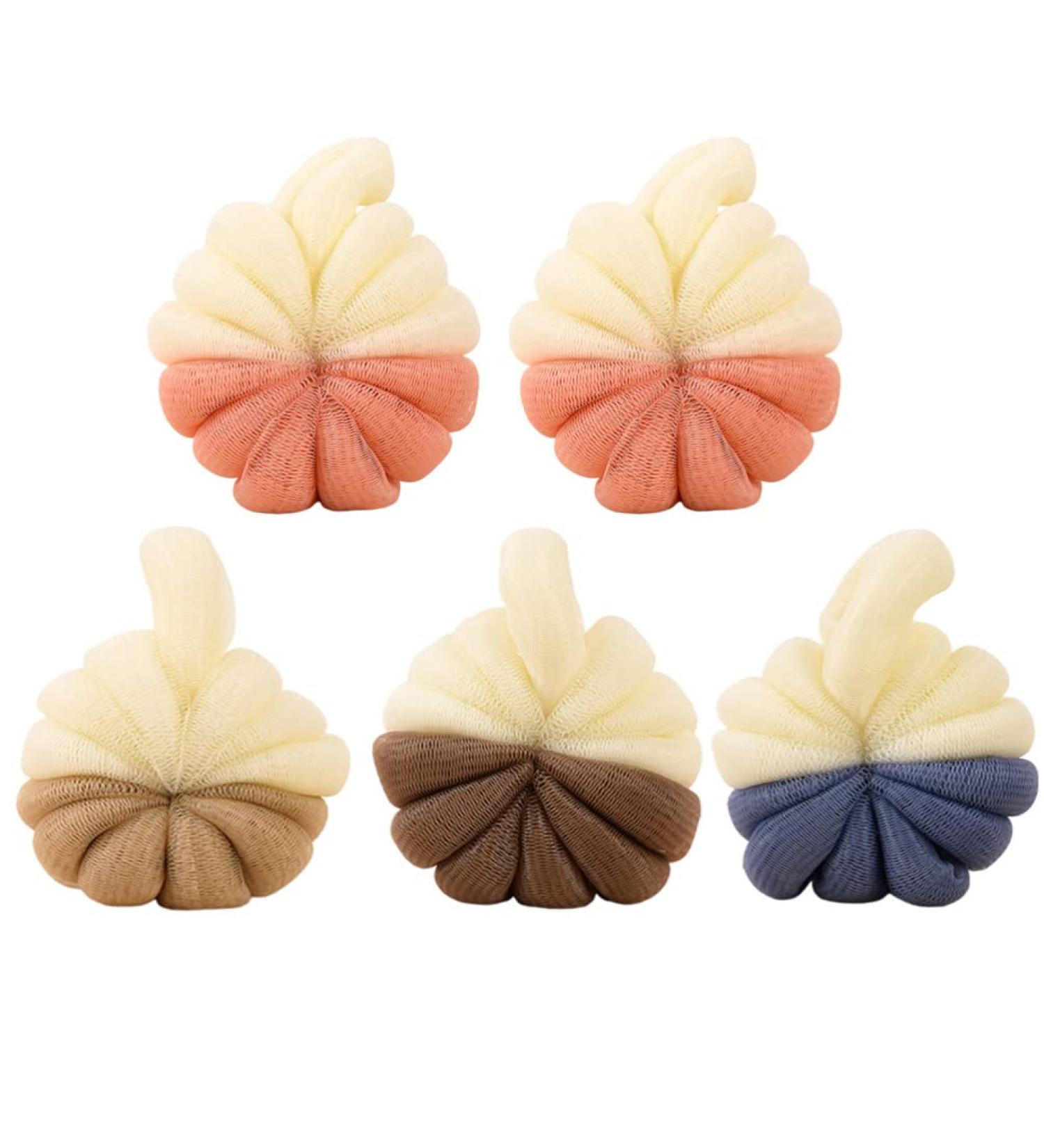 Buy Beaupretty Sensitive Wash 5pcs Shower Ball Scrubber - Two-Color Bath Balls for Adults & Kids | Soft Foam Soap Sponges | Ideal for Bulk Bathing - Buy Online on GoSupps.com