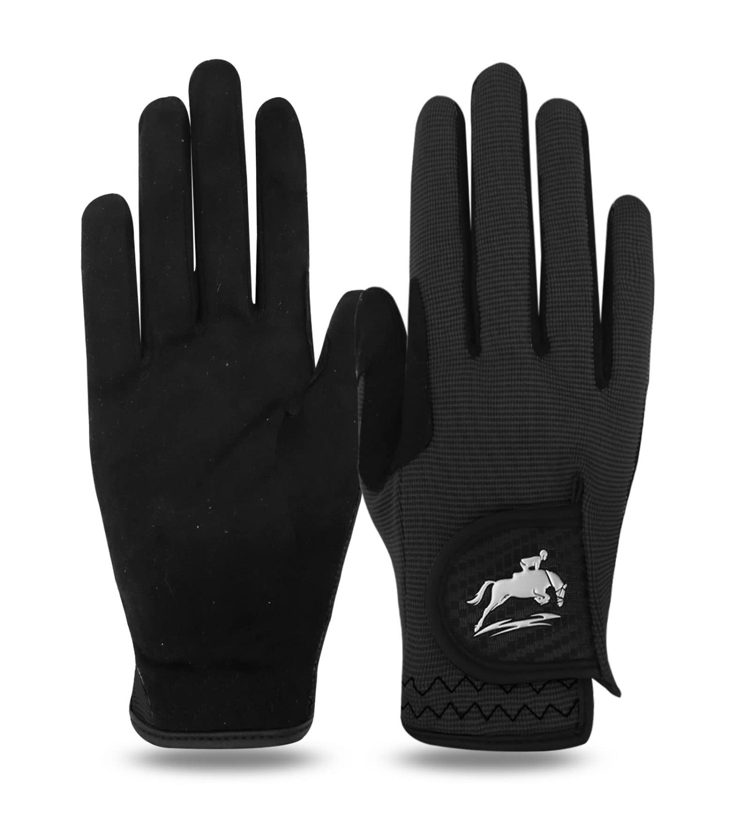 Women's Touchscreen Riding Gloves - Finger Ten Equestrian & Cycling Grip Gloves for Adults - Buy Online on GoSupps.com