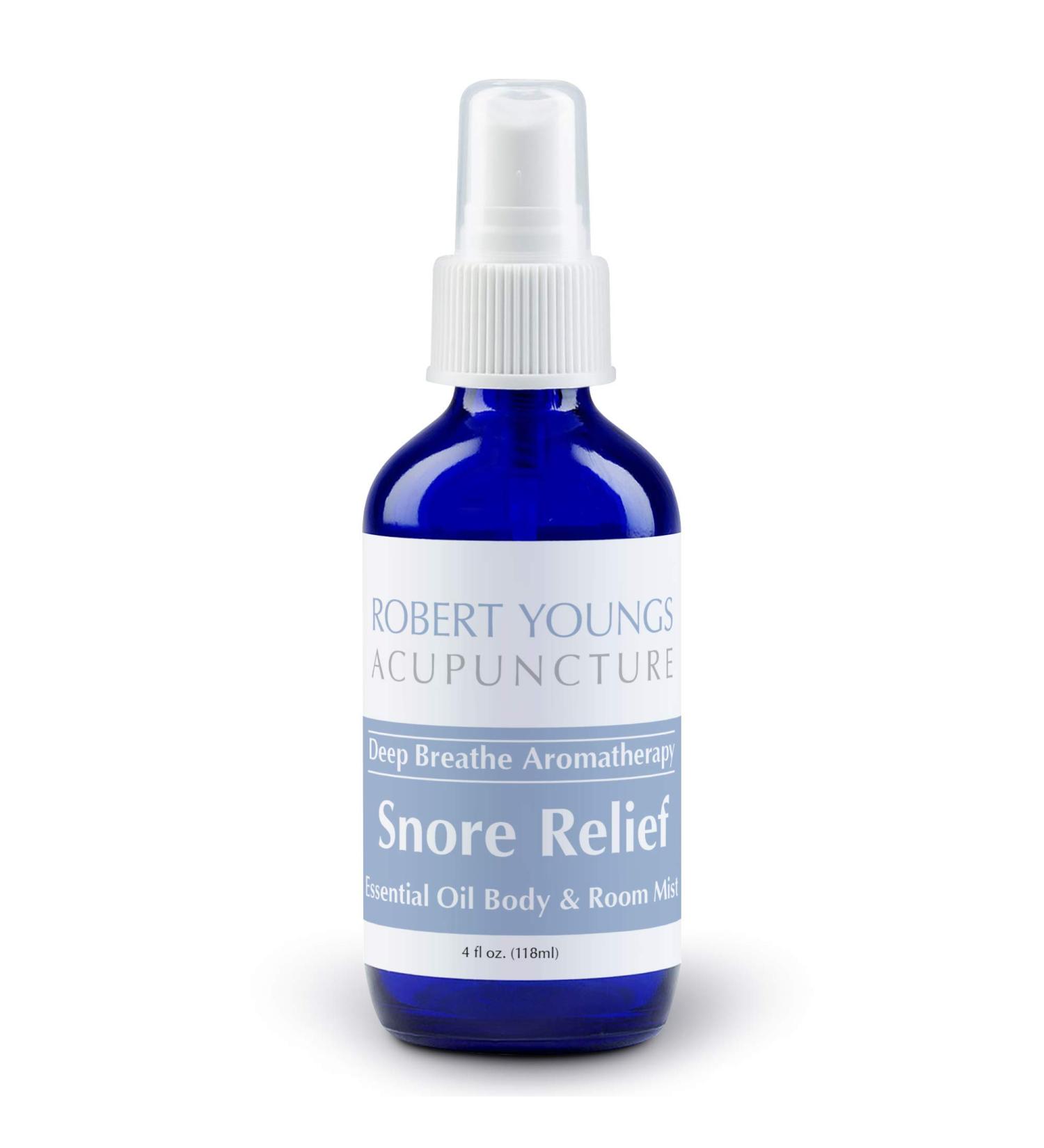 Robert Youngs Acupuncture Snore Relief Essential Oil Spray for Adults - Natural Snoring Solution for Deep, Peaceful Sleep (4 fl oz) - Buy Online on GoSupps.com