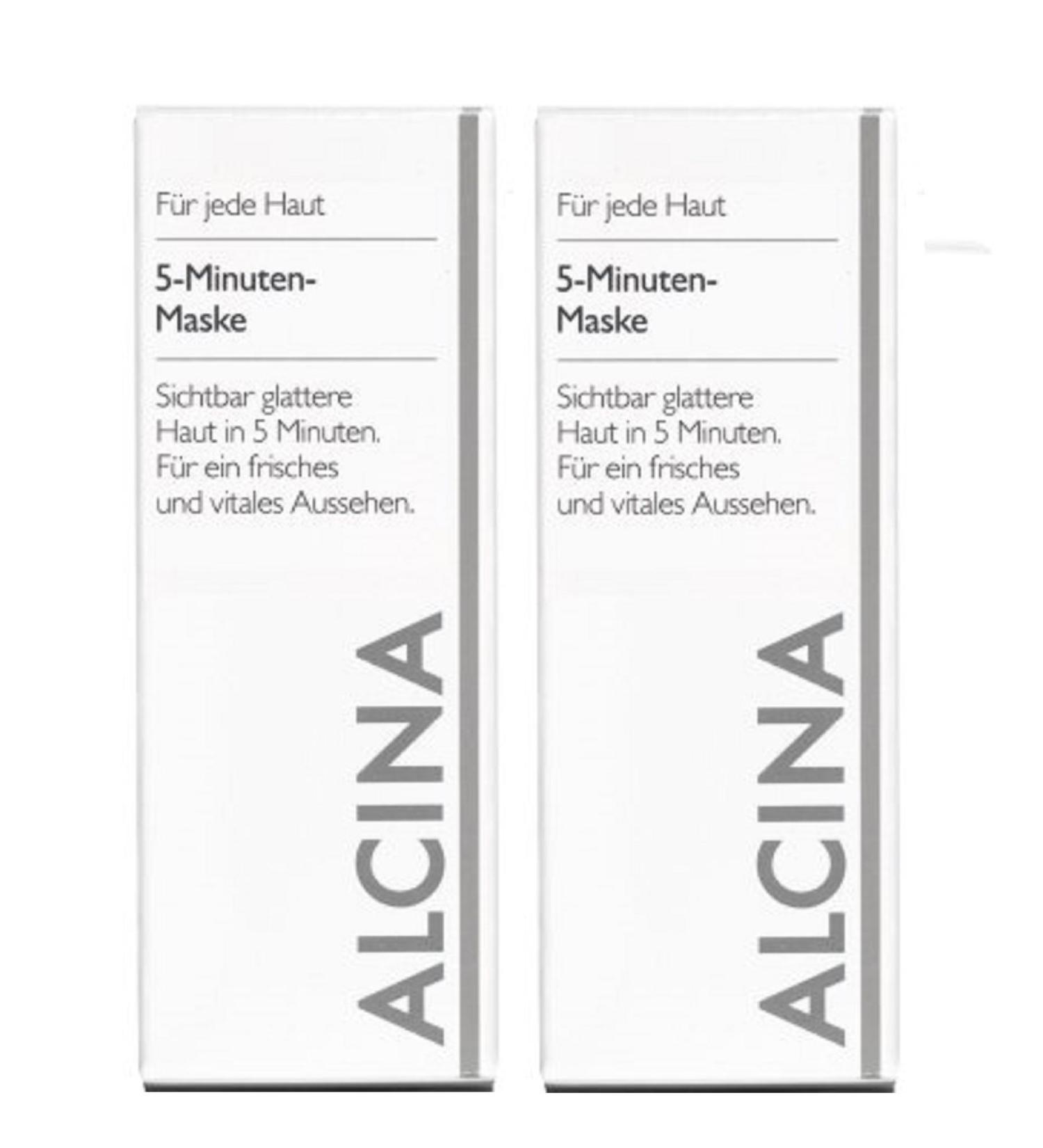 2er B 5 minute mask nourishing cosmetics Alcina visibly smoother skin in 5 minutes each 50 ml 100 ml