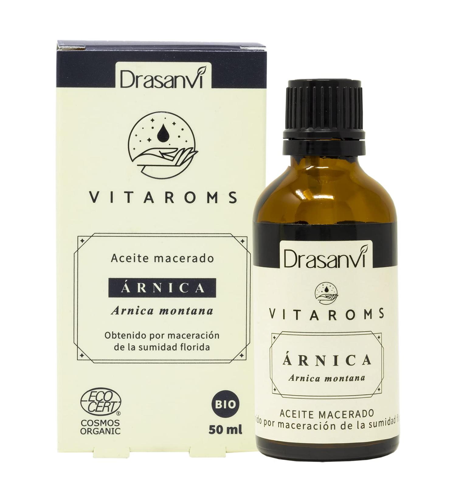  Drasanvi VITAROMS Certified Organic Araneum Macerated Oil (ECOCERT) - Organic Base Oil Jar - Vegan - Gluten Free - 50 ml - Buy Online on GoSupps.com