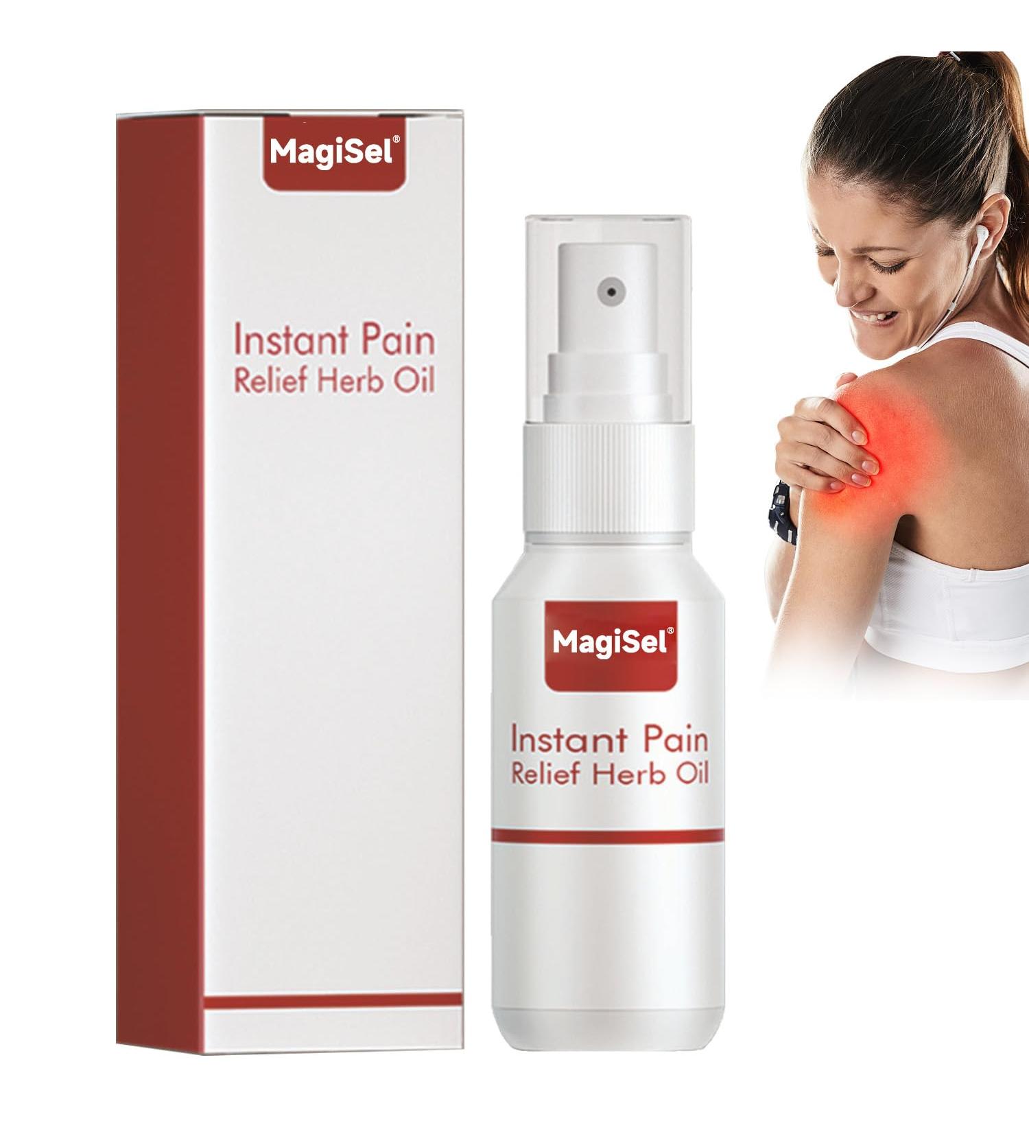  MagiSel Joint Soothing Spray Muscle Activation Spray Spra-y Lower Back Pain Relief for Neck Knees Shoulders Waist Legs 60ml - Buy Online on GoSupps.com