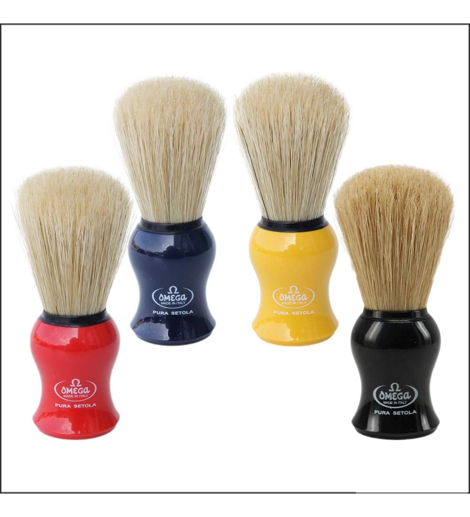 Omega 10065 Pure Bristle Shaving Brush-Blue Personal Care by OMEGA