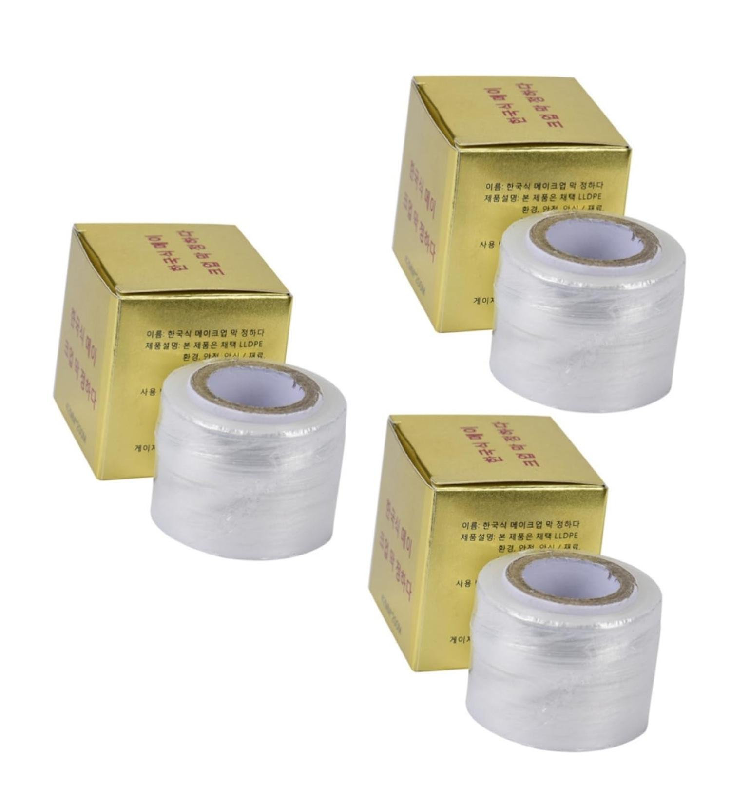 Beavorty 3pcs Semipermanent Clear Makeup Cover Tape Film Supplies Permanent Eyebrow - Buy Online on GoSupps.com