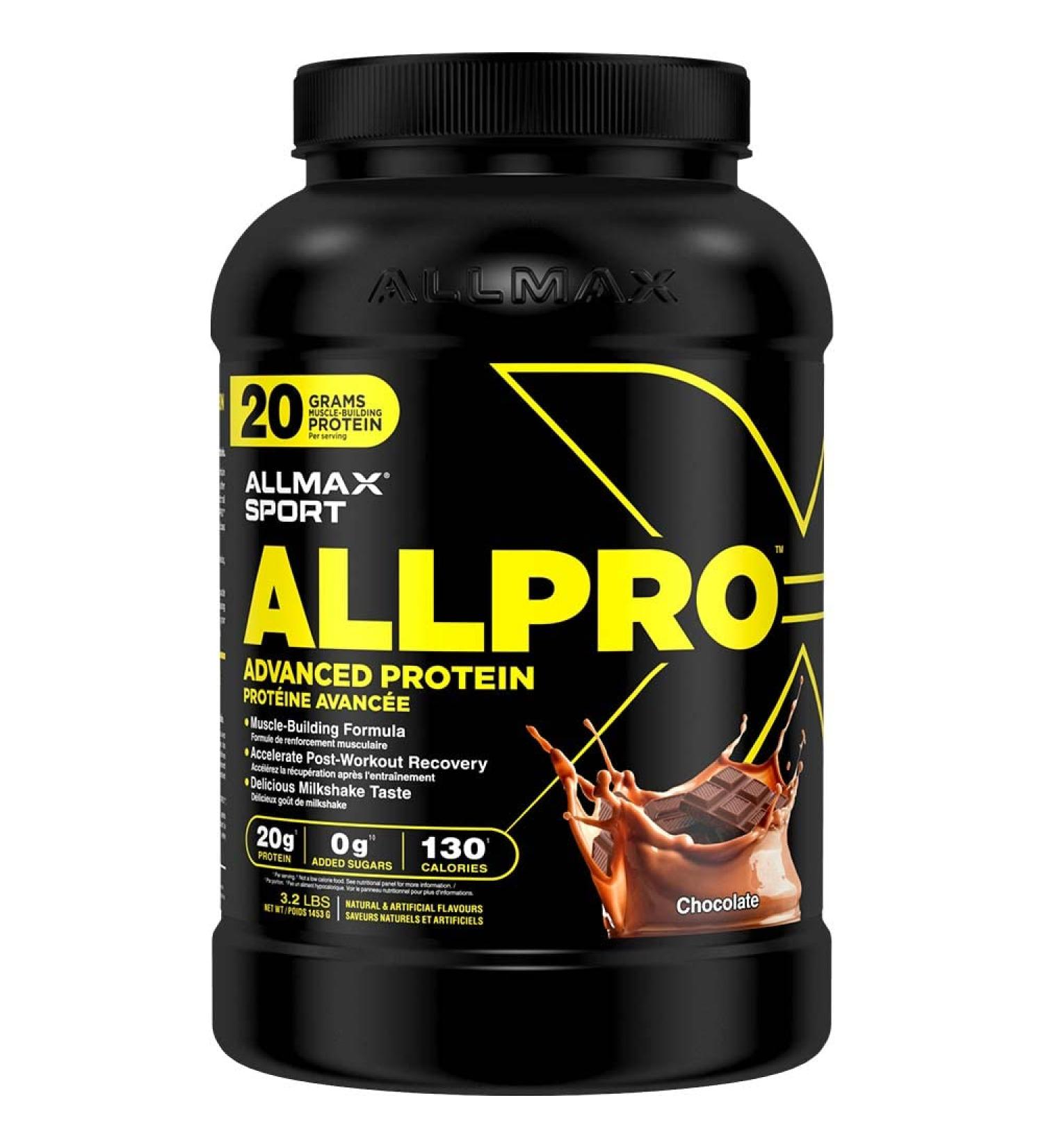 Allmax Sport Allpro Advanced Protein 100% Whey Protein (Chocolate 3.2 LB) - Buy Online on GoSupps.com