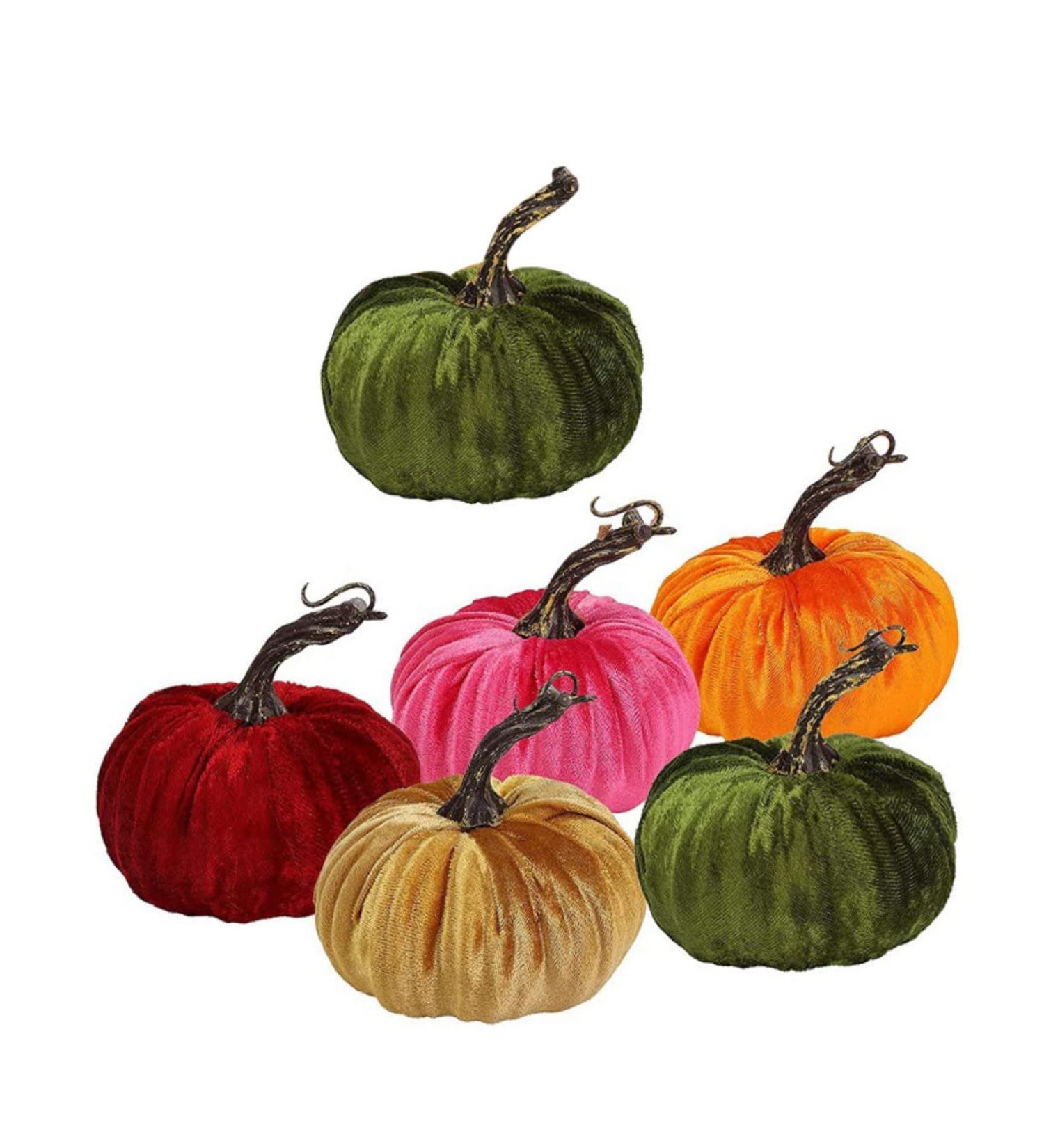 Alipis 6pcs Golden Velvet Pumpkin White Outfit House Ornaments Halloween Party Ornament Pink Outfit Pumpkins Fall Decor Realistic Pumpkins Fake Vegetables Ornament Household Supplies Foam - Buy Online on GoSupps.com