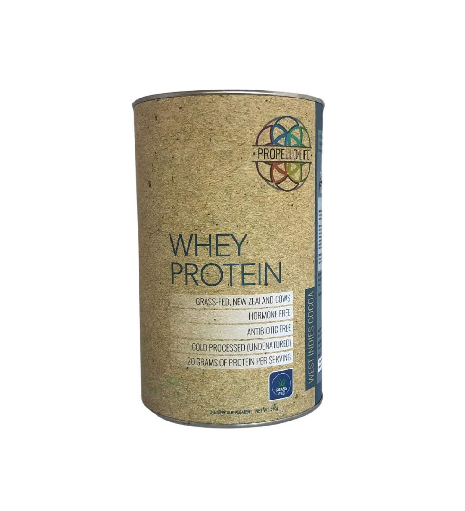 Propello Life Grass-fed Whey Protein Powder (West Indies Cocoa 17 Servings) - Buy Online on GoSupps.com