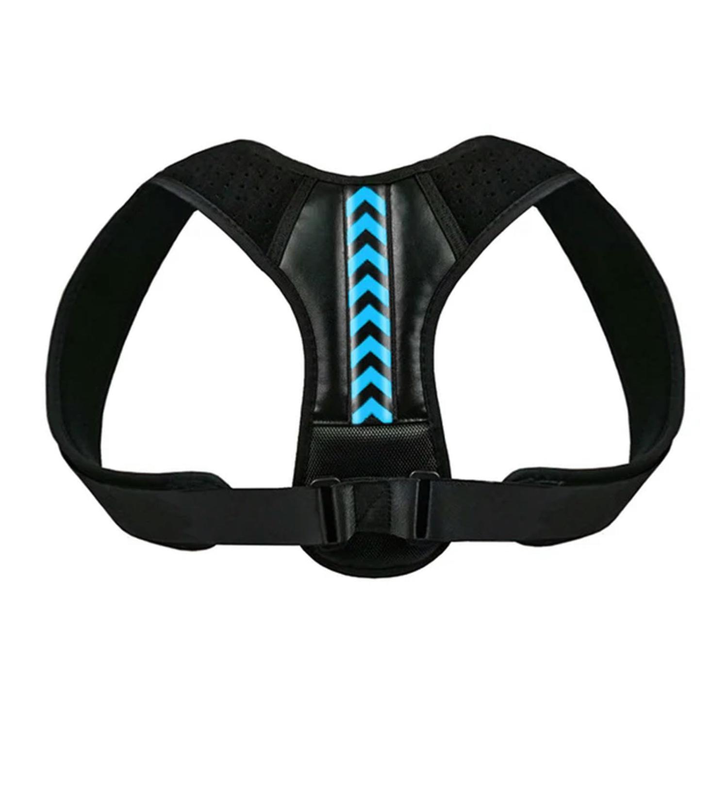 Back Posture Corrector Belt Adjustable Shoulder Neck Spine for Column Posture Correction for Women Men Straightener A - Black Blue XXXL - Buy Online on GoSupps.com