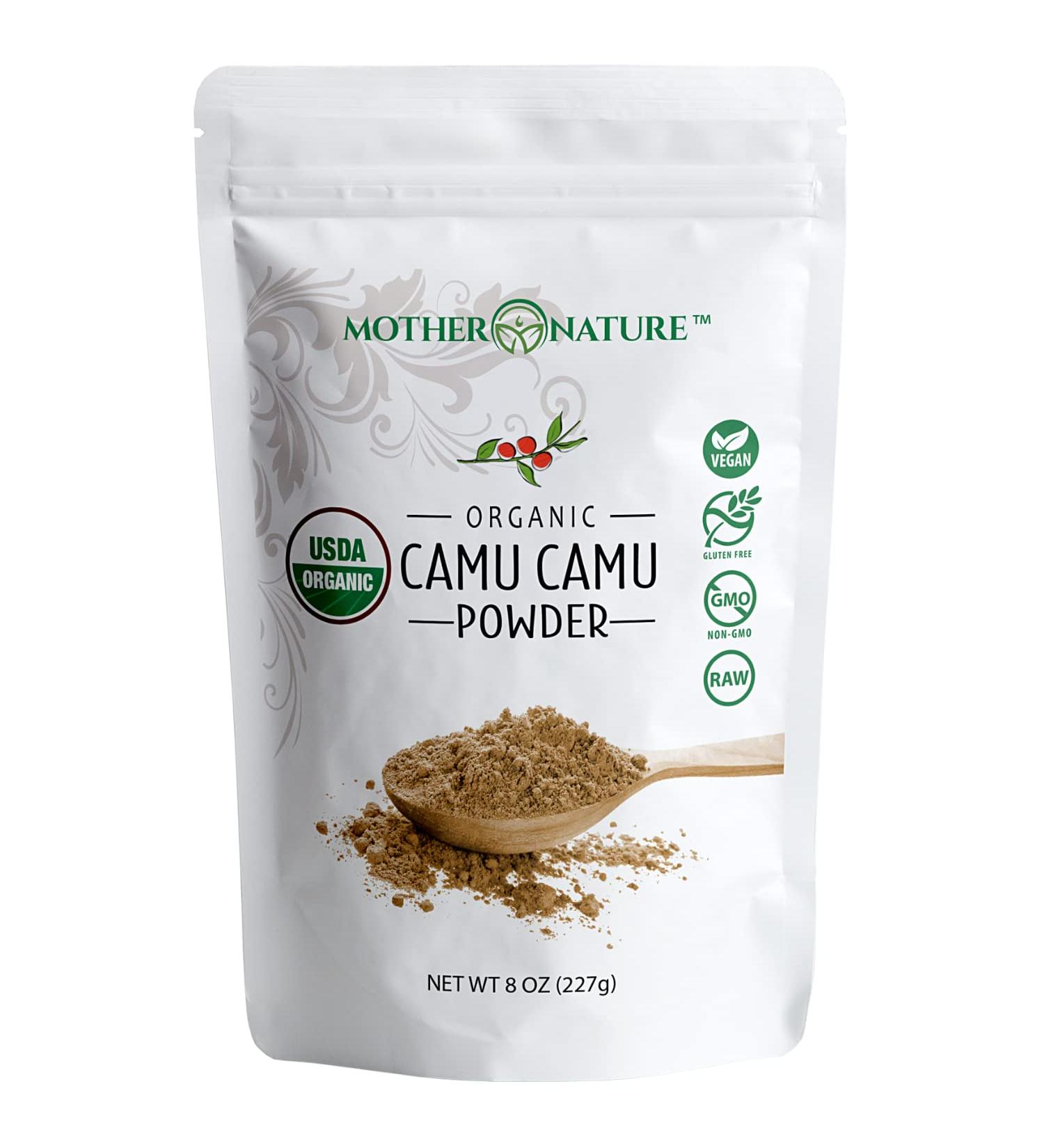 Organic Camu Camu Powder - 8 oz Bag | Natural Vitamin C Supplement for Immune Support | Vegan & Non-GMO - Buy Online on GoSupps.com