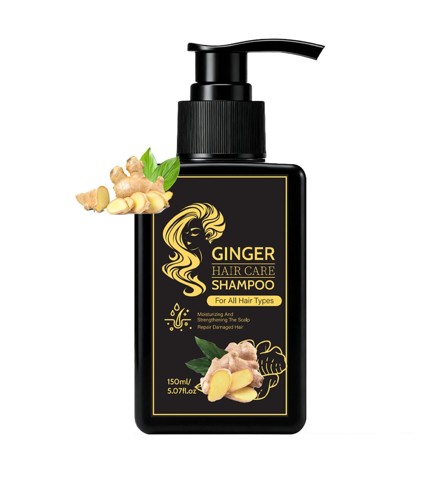 Shampooing au gingembre - Nettoyage limination des pellicules paississant nourrissant le cuir chevelu nettoyage en profondeur et contr le de l'huile aide arr ter la perte pour des cheveux - Buy Online on GoSupps.com