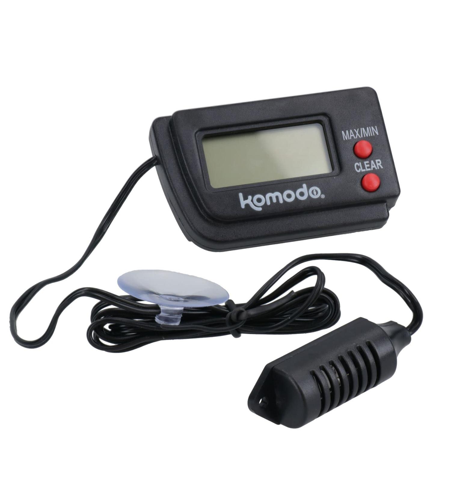 Digital Hygrometer Reptile Vivarium Humidity Gauge - Mounted Sensor Habitat Meter - Buy Online on GoSupps.com