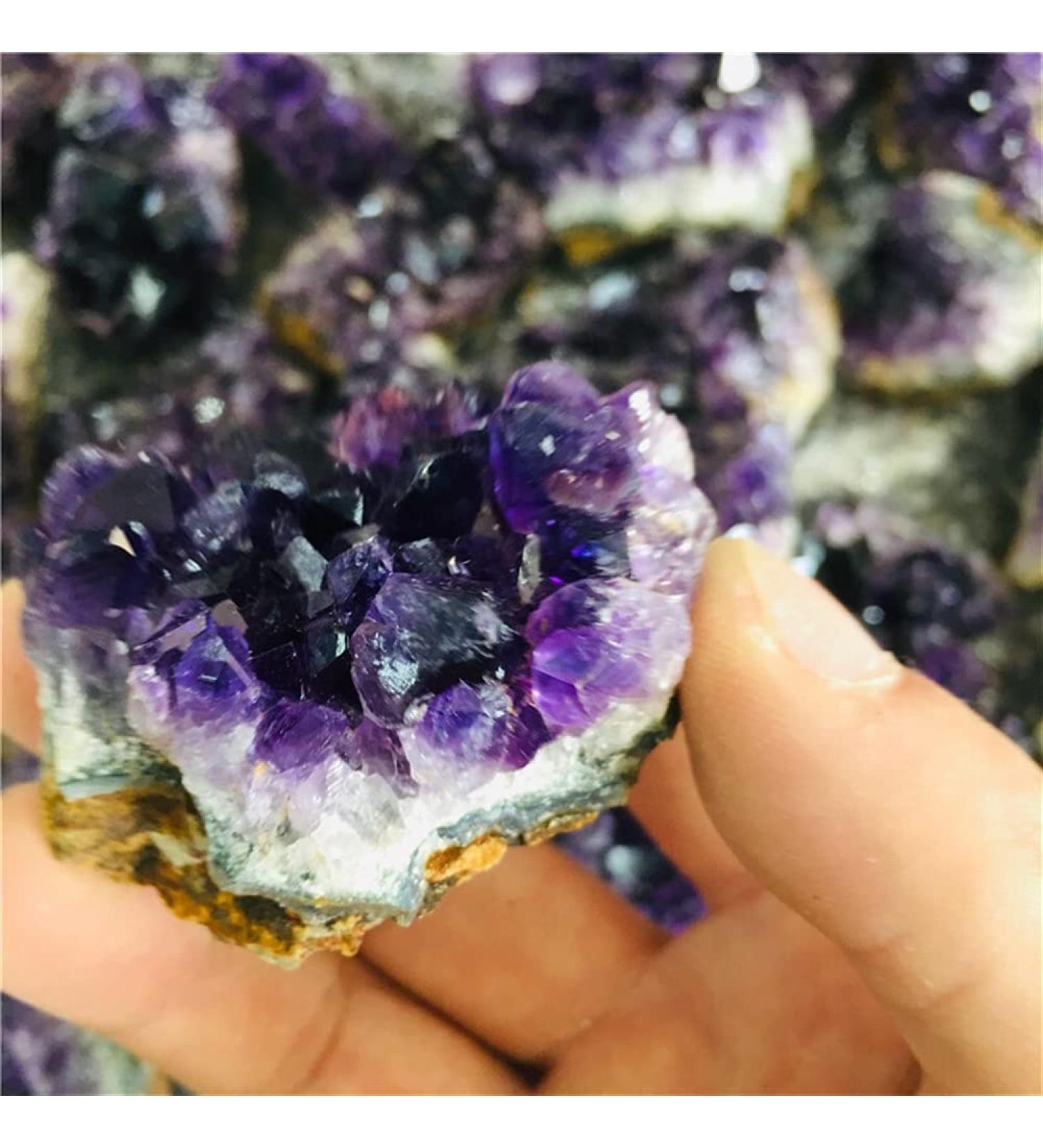 Crystal 100g raw Natural Amethyst Quartz Crystal Gemstone Reiki Crystal Cluster Specimen Home Decoration Madagascar - Buy Online on GoSupps.com