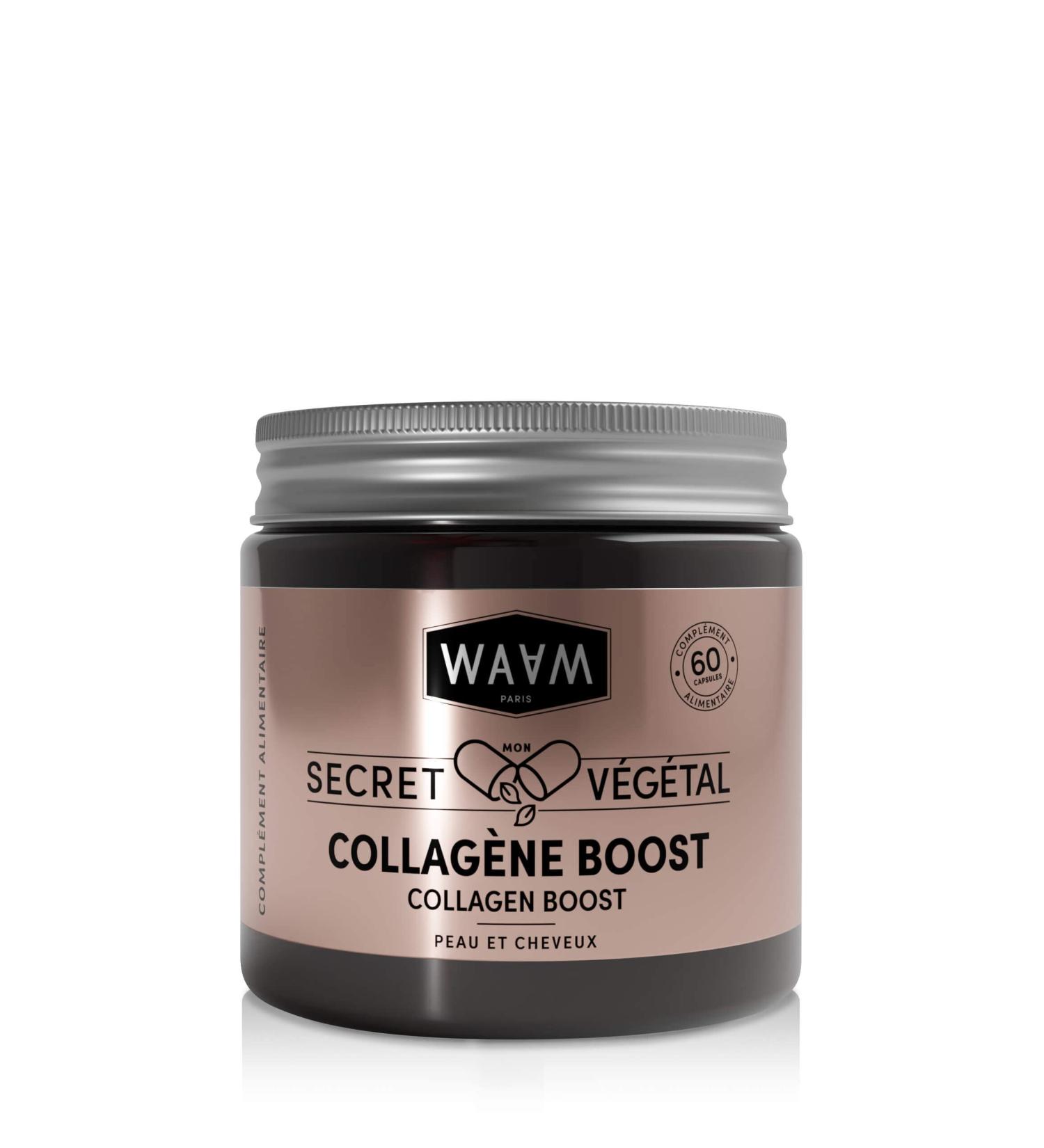 WAAM Cosmetics Mon Secret V g tal Collagen Boost Dietary Supplements Naturally Derived Ingredients Skin and Hair Tone & Radiance Vegan 60 Capsules - Buy Online on GoSupps.com