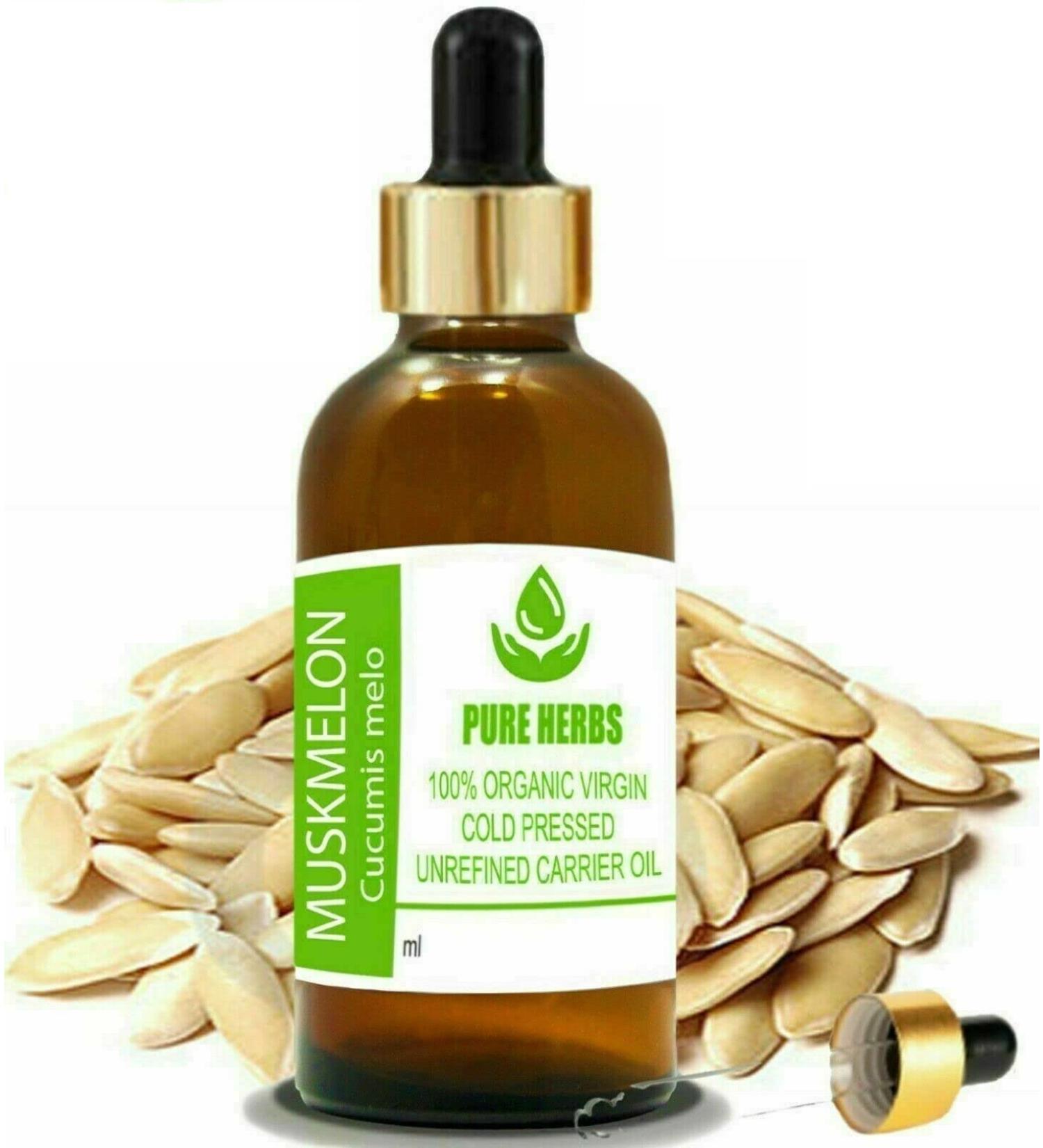 Pure Herbs Muskmelon Seed Oil - 100 ml | Natural & Therapeutic Carrier Oil for Skincare & Wellness - Buy Online on GoSupps.com