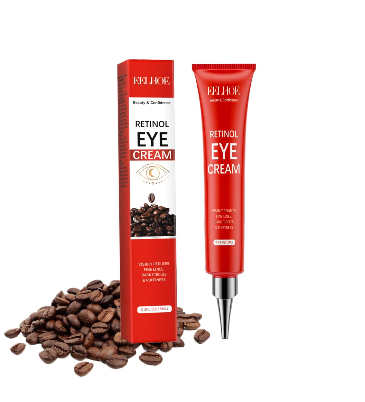Retinol Eye Cream Coffee Eye Cream Anti Aging Firming Eye Cream for Retinol and Coffee Extract Anti Wrinkle Eye Cream with Fade Fine Lines Prevent Aging and Wrinkle Eye Cream for All Skin Types. - Buy Online on GoSupps.com