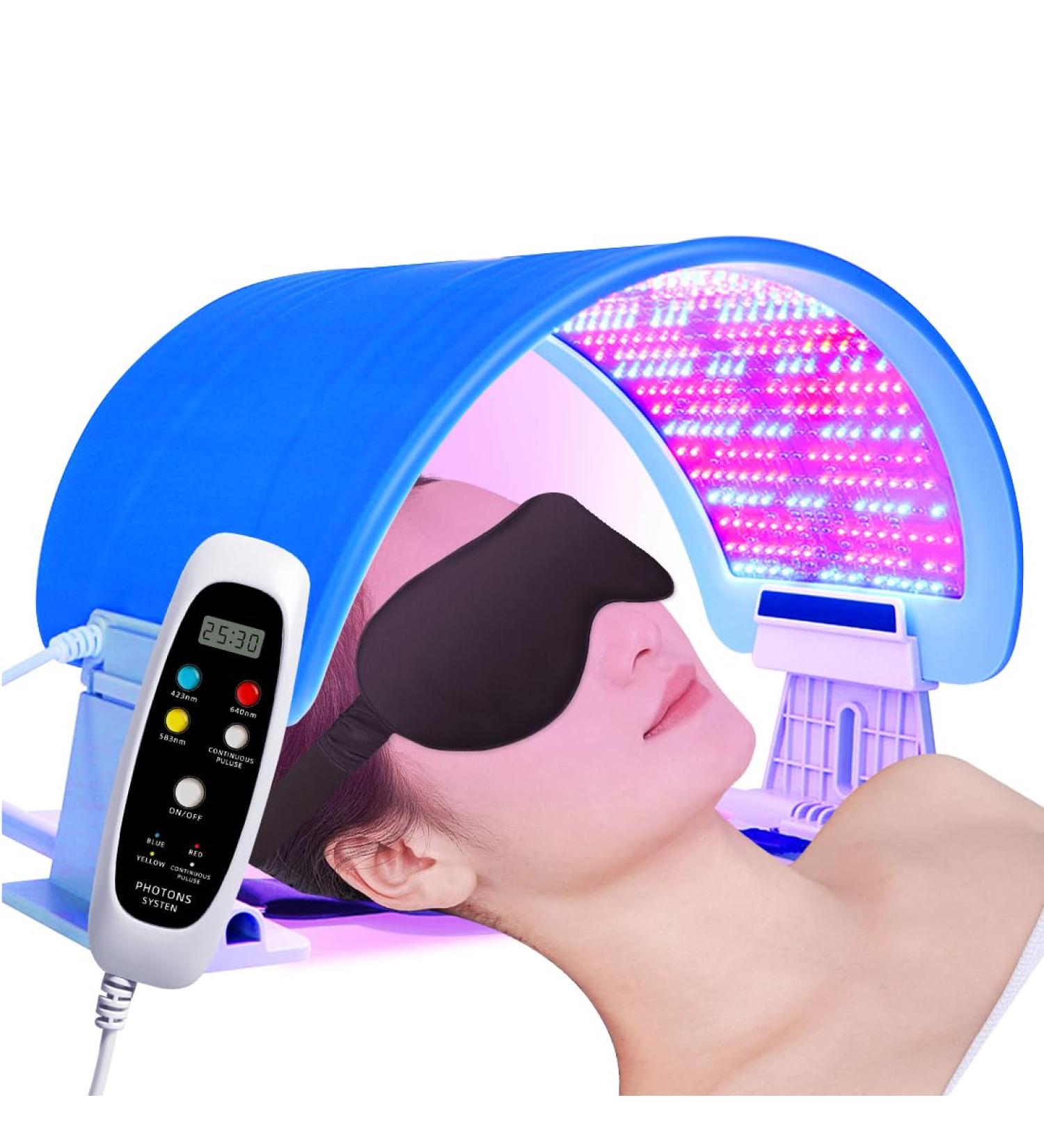 Red Light Therapy LED Face Mask for Women | Foldable Facial Skin Care Device for Radiant Skin - Buy Online on GoSupps.com
