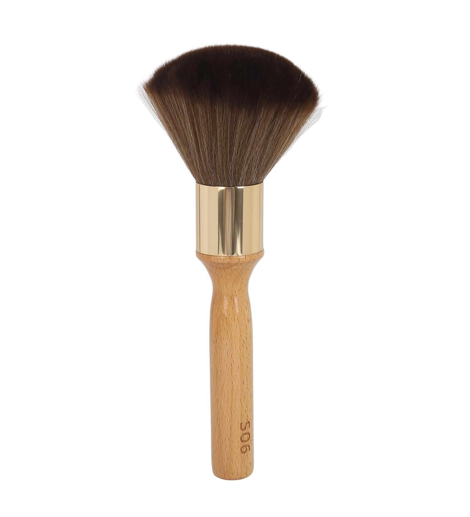 Neck Duster Brush Beech Wood Ergonomic Handle Fine Fiber Brushes Portable Broken Hair Brush for Barber Large - Buy Online on GoSupps.com