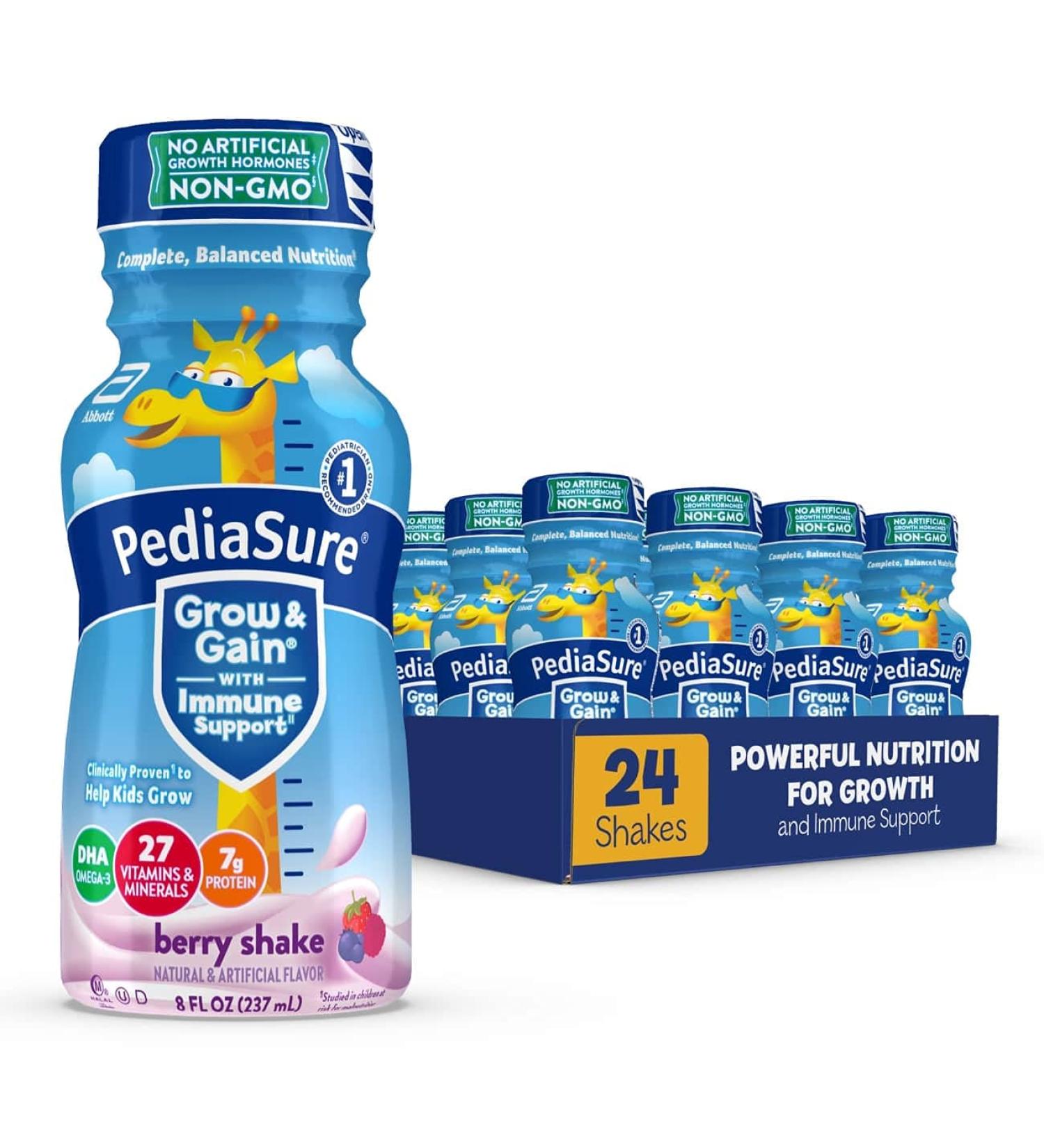 PediaSure Grow & Gain Kids Protein Shake - 24 Count | Immune Support & Growth Boost - Buy Online on GoSupps.com