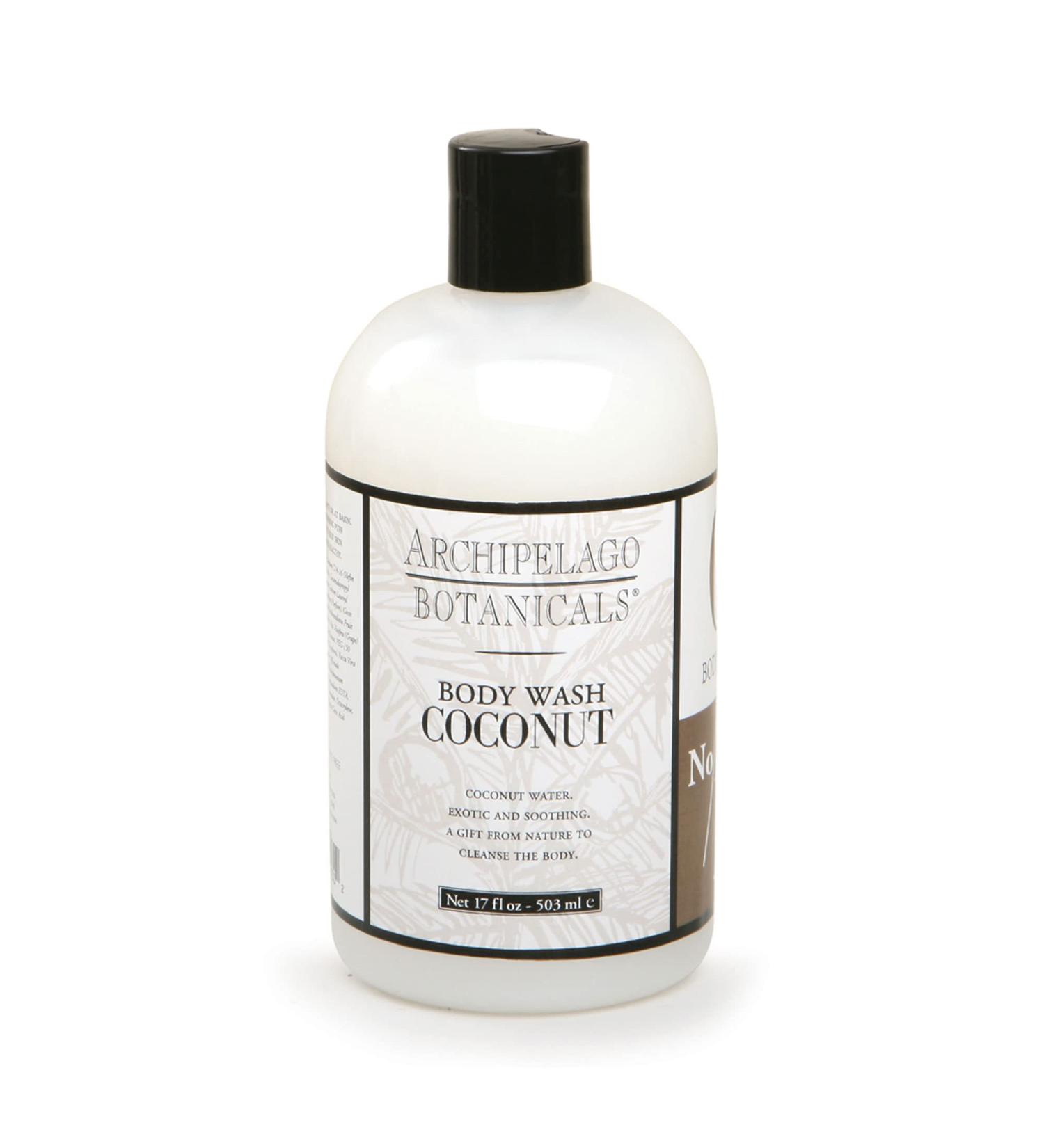 Archipelago Botanicals Coconut Body Wash - Decadent and Nourishing Cleanser (17 fl oz) - Buy Online on GoSupps.com