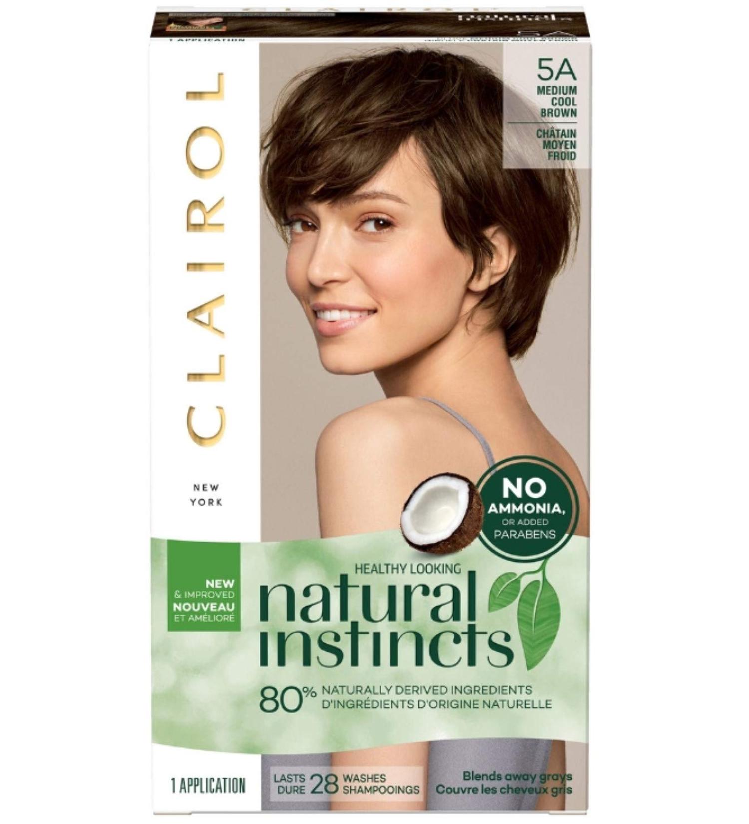 Clairol Natural Instincts Hair Color Medium Cool Brown 5A 1 ea