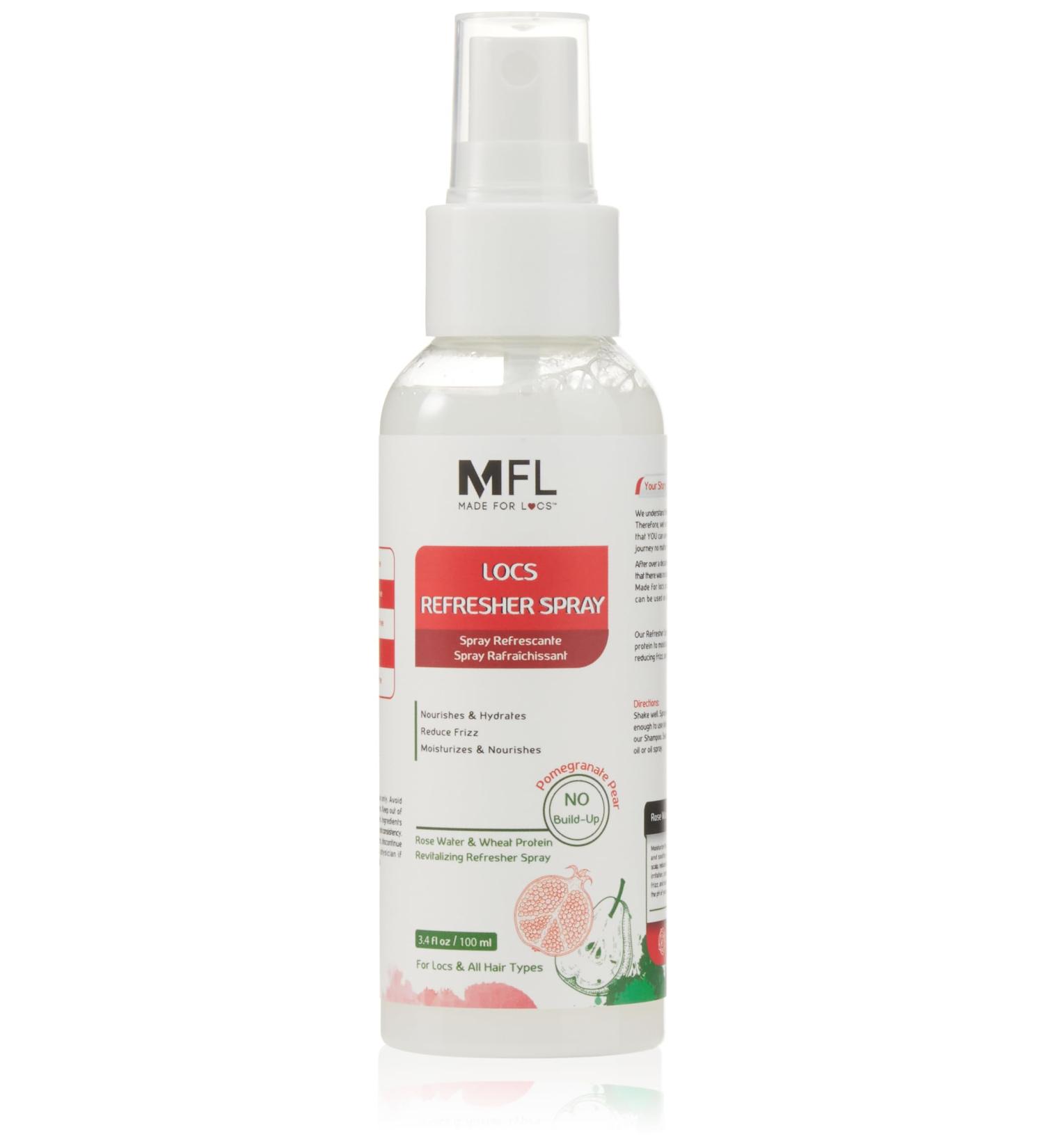 Made For Locs Vegan Rose Water Refresher Spray | Locs Moisturizer | Locs Deodorizer | Amazing Scents (Pomegranate Pear 3.4 oz) Pomegranate Pear 3.4 Fl Oz (Pack of 1) - Buy Online on GoSupps.com
